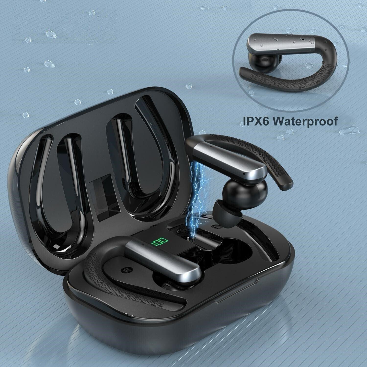 Auriculares Bluetooth SGNICS IPX6 con ganchos para Samsung Galaxy