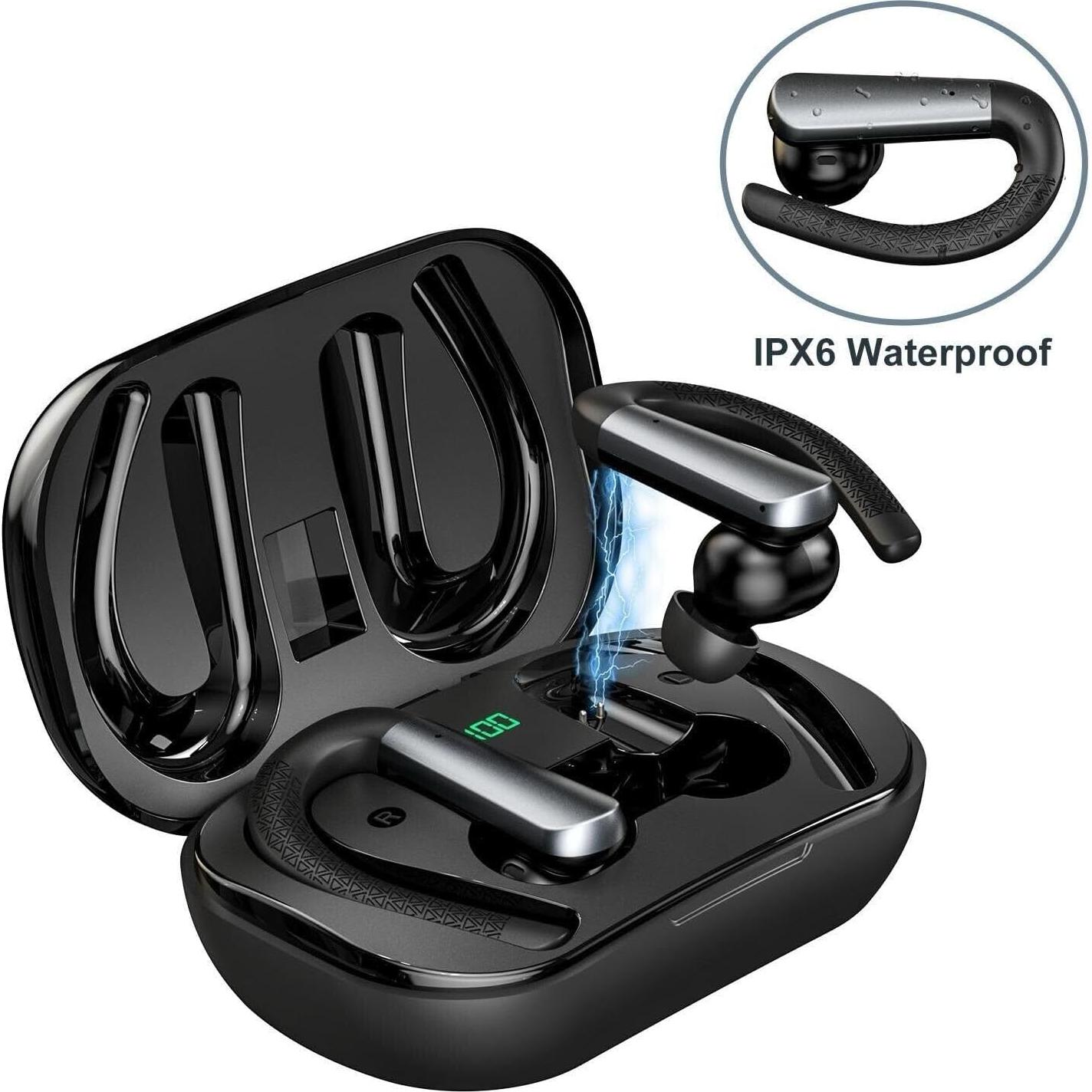 Auriculares Bluetooth SGNICS IPX6 con ganchos para Samsung Galaxy