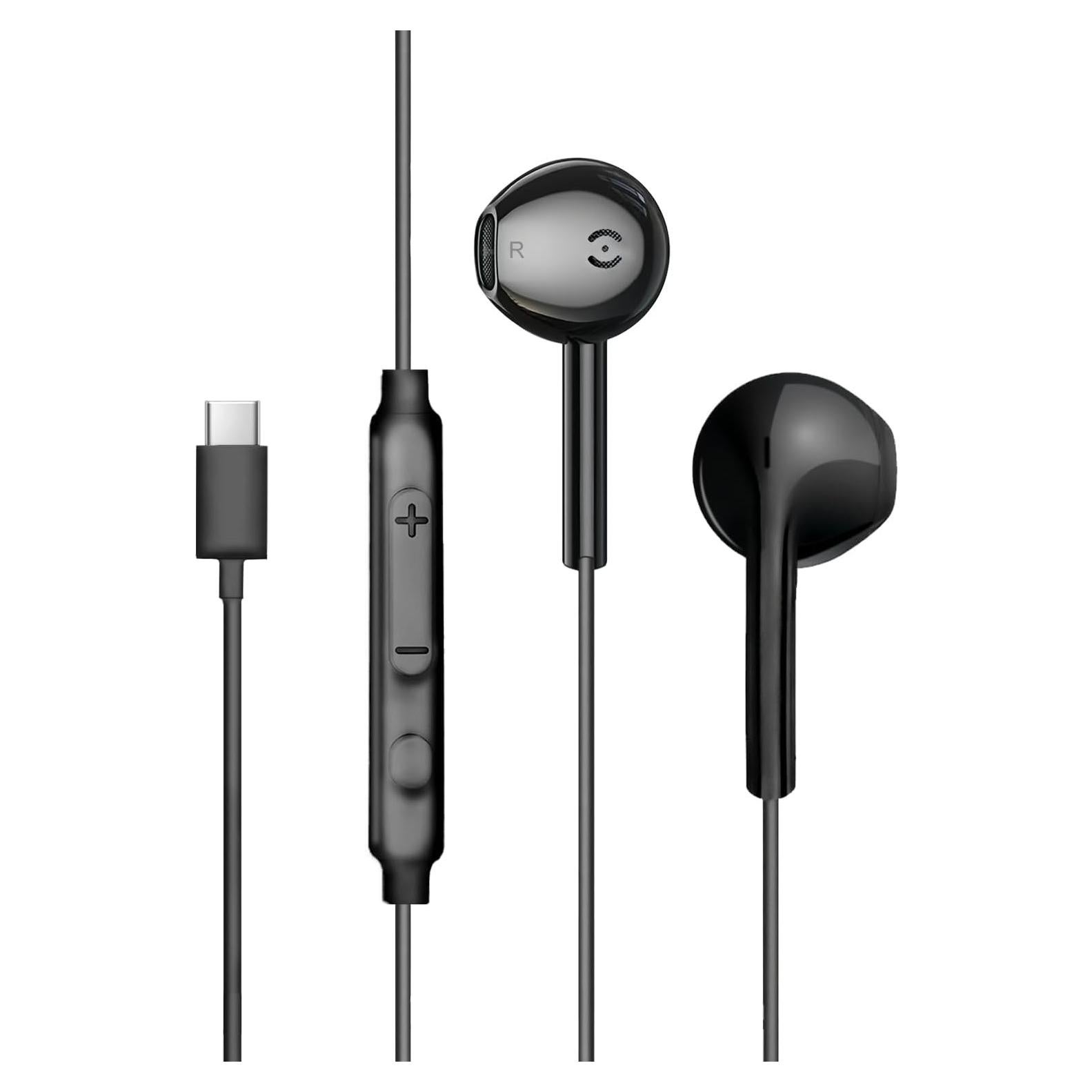 Auriculares USB C MAS CARNEY TH7 con Micrófono - Compatibles iPhone y Samsung