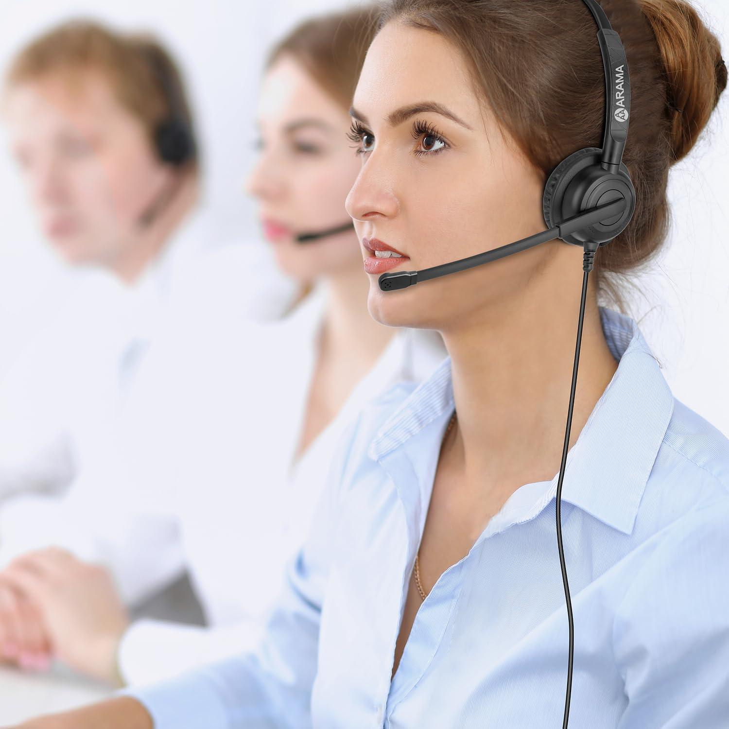 Auricular mono Arama A600MP con micrófono y cancelación de ruido