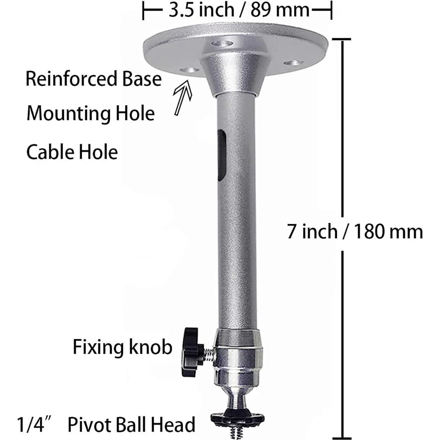 Soporte de Proyector Mini 2-Be-Best Ajustable 360° Plata