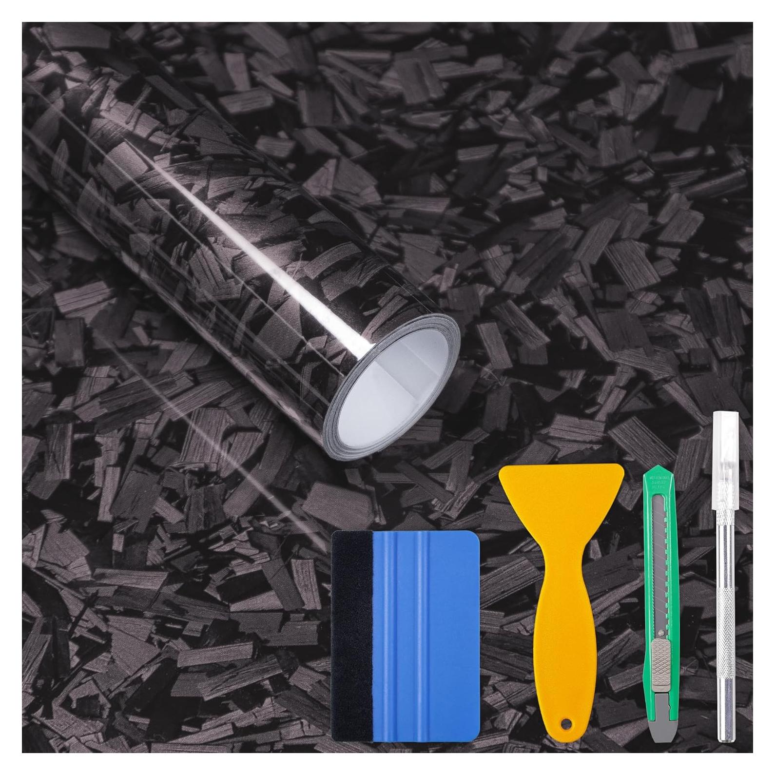 Envoltura de Vinilo Lypumso 0.3m x 1.5m Carbono Forjado