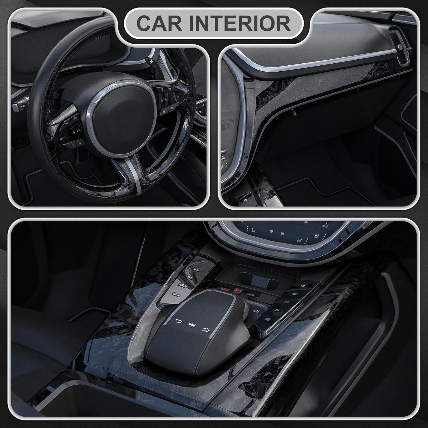 Envoltura de Vinilo Lypumso 0.3m x 1.5m Carbono Forjado