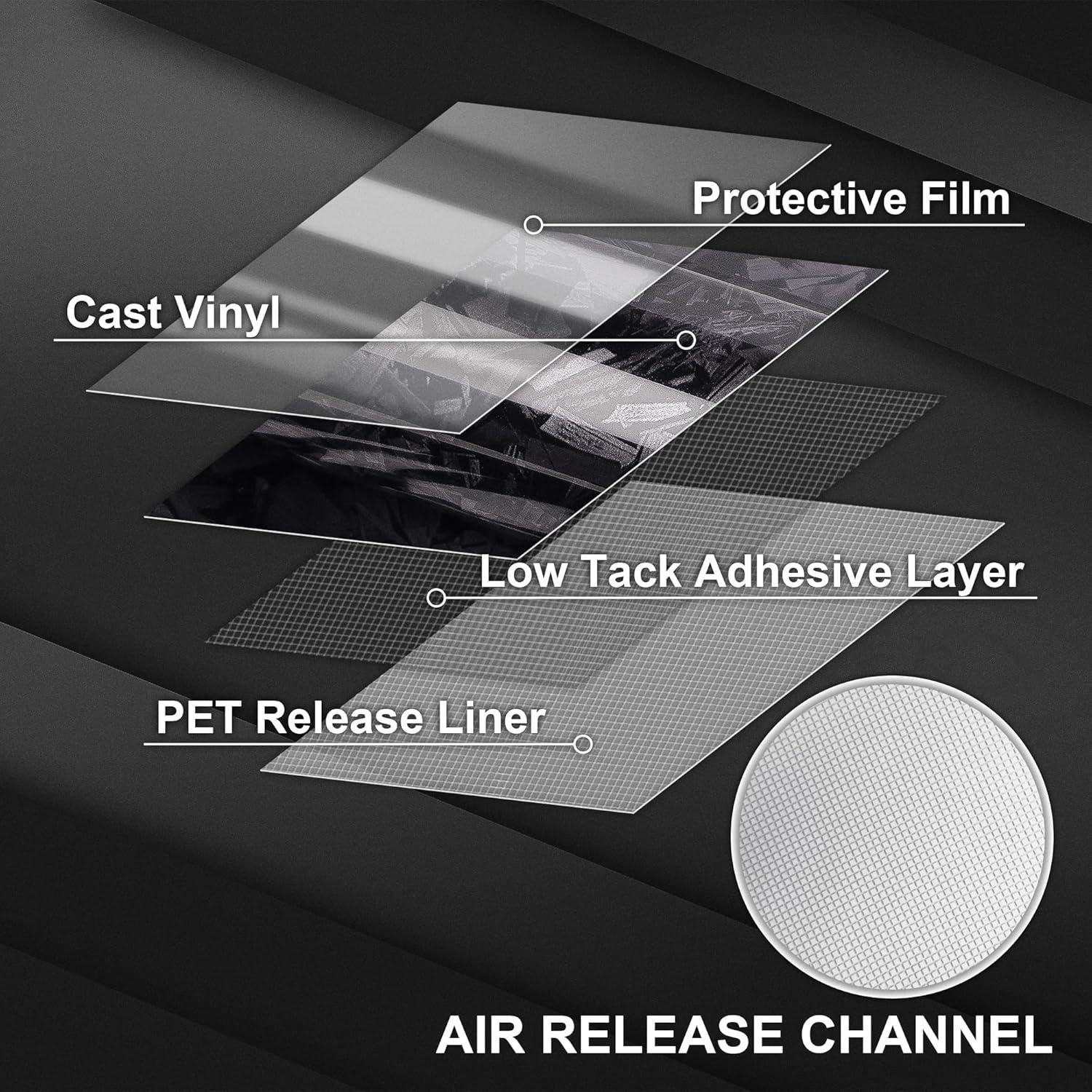 Envoltura de Vinilo Lypumso 0.3m x 1.5m Carbono Forjado