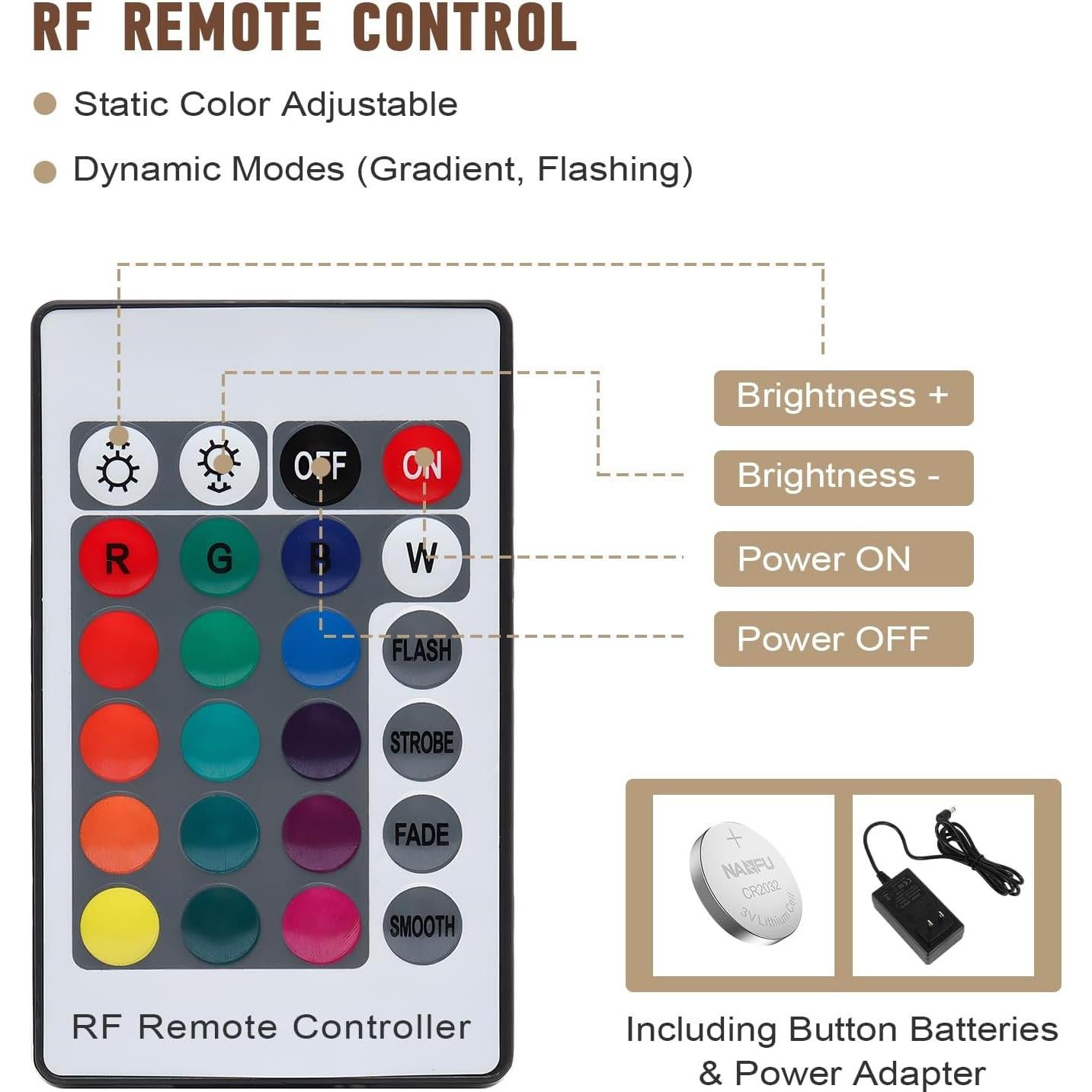 Exhibidor de Botellas de Licor LED FAHKNS 3 Niveles 40.64 cm