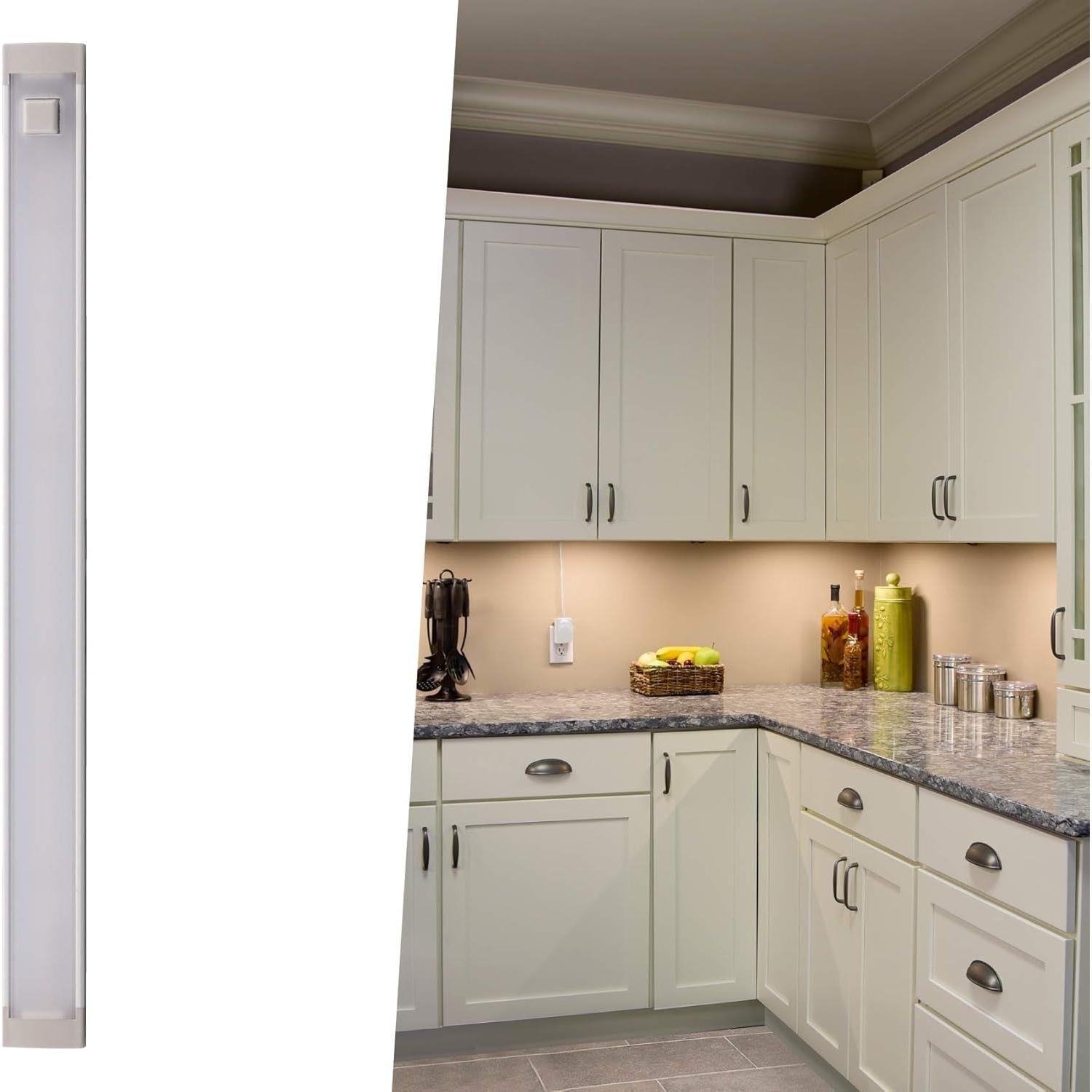 Barra de Luz LED BLACK+DECKER 1 Kit 24 cm Blanco Cálido