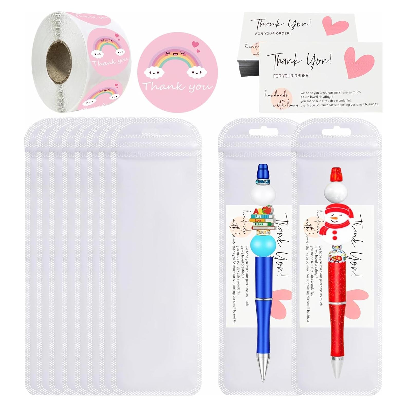 650 Bolsas Reutilizables 7x20cm + 500 Etiquetas Agradecimiento