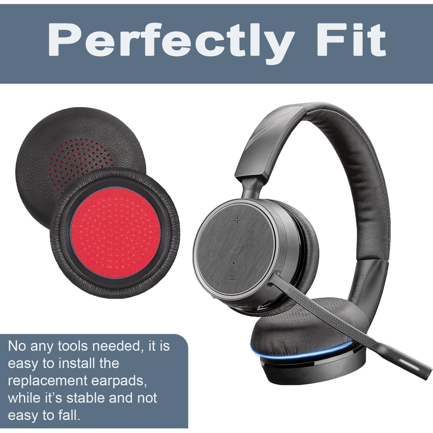 Cubiertas de Almohadillas de Reemplazo Niukeke para Plantronics