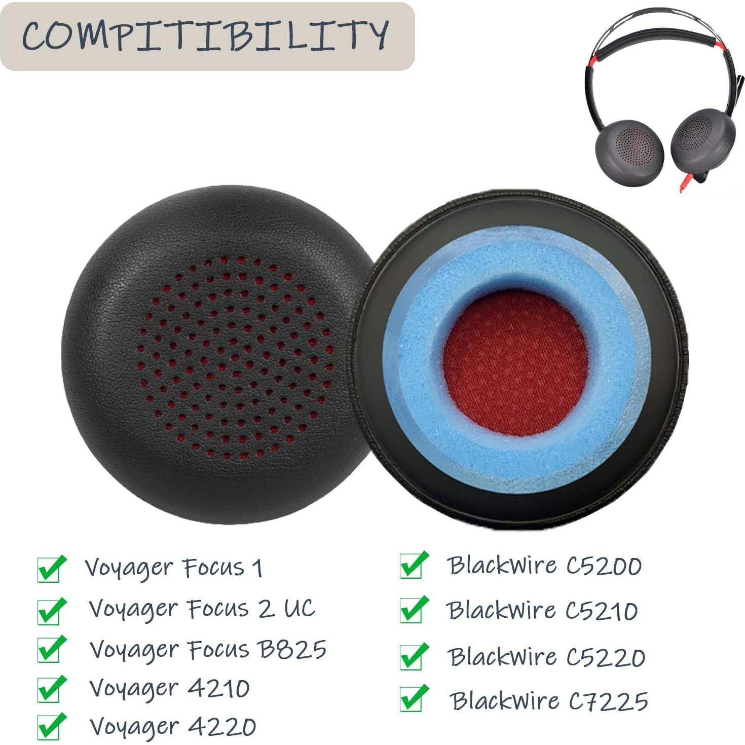 Almohadillas de Reemplazo Niukeke para Auriculares Plantronics