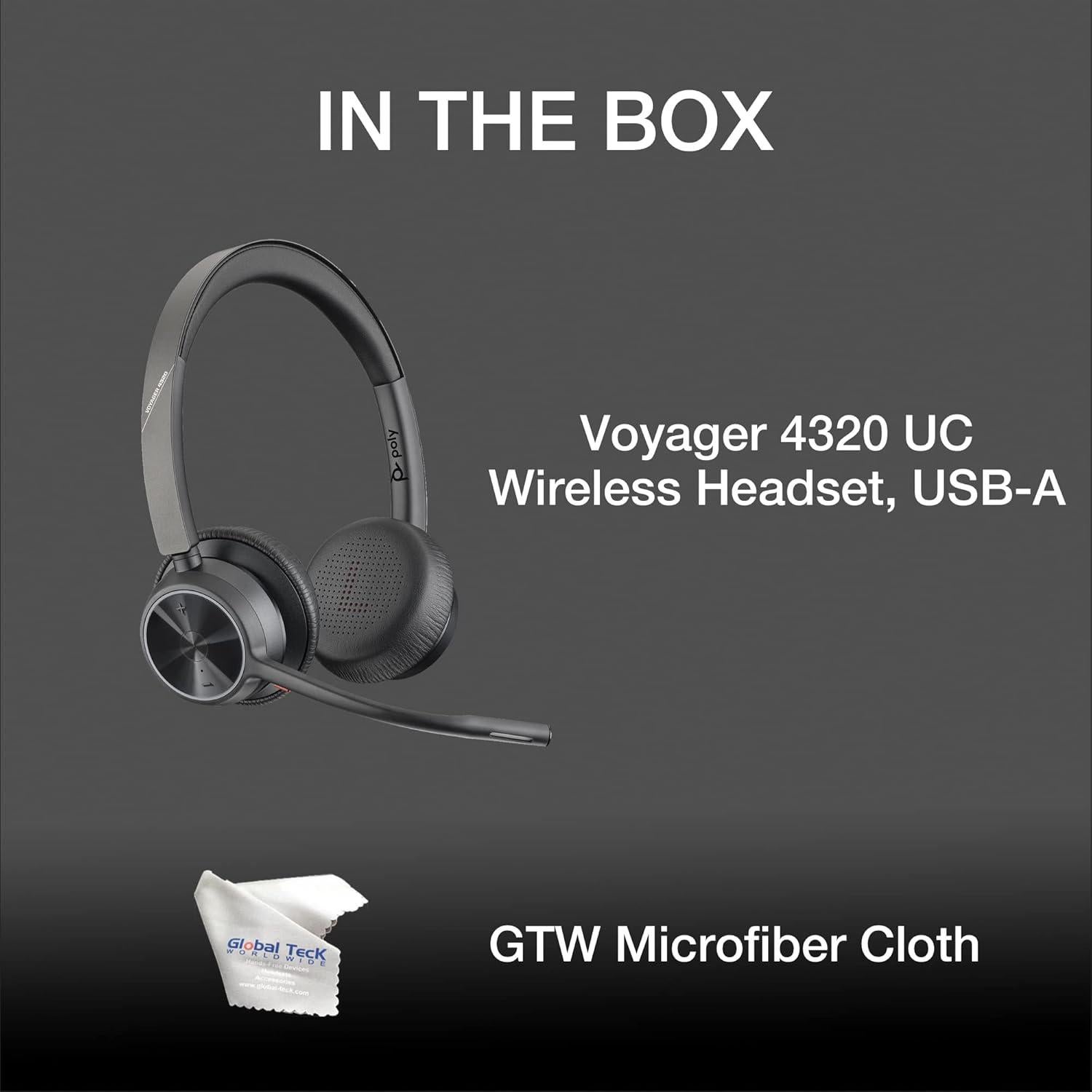 Auriculares Inalámbricos Poly Voyager 4320 UC Duo USB-A
