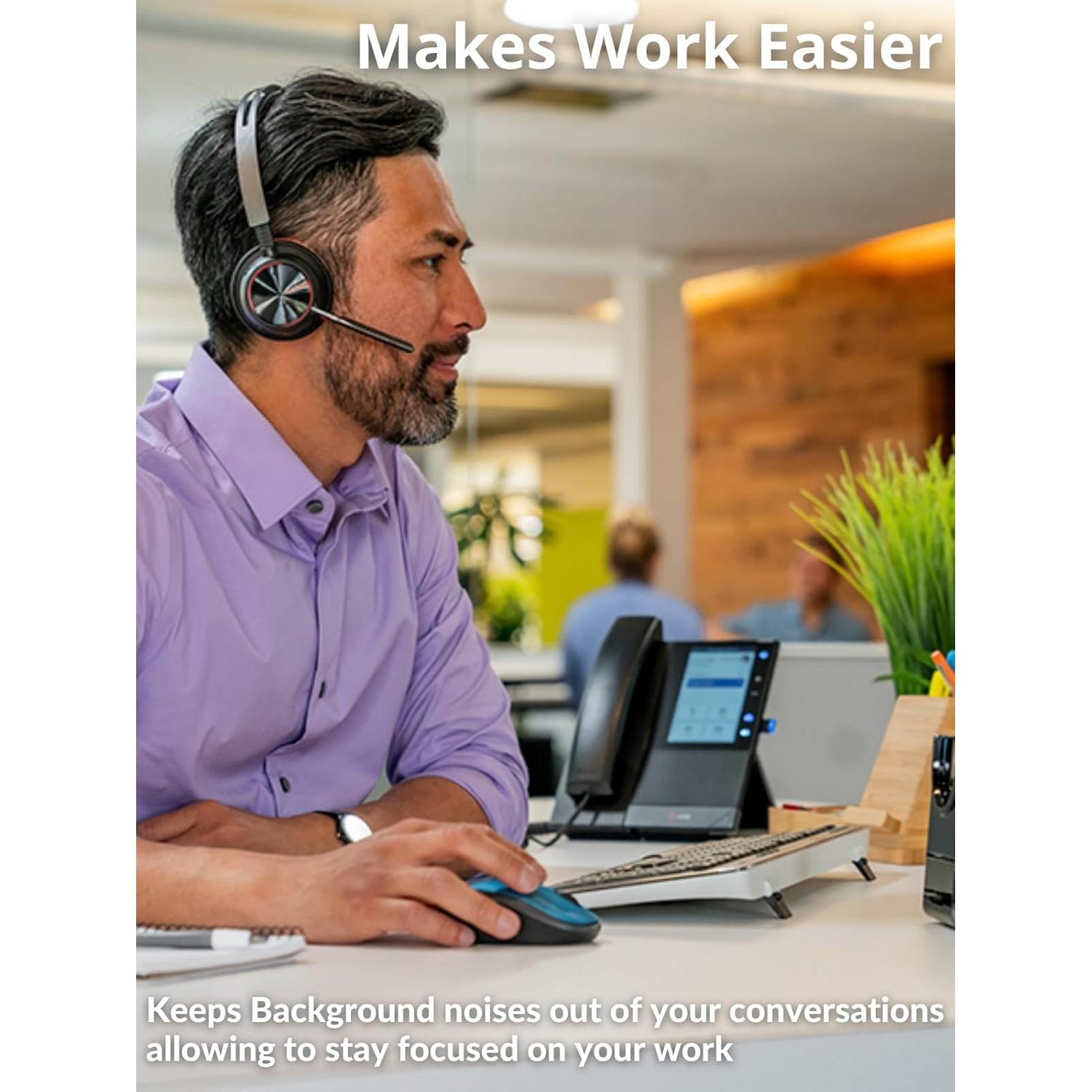 Auricular Inalámbrico Poly Voyager Focus 2 USB-C Bluetooth Estéreo