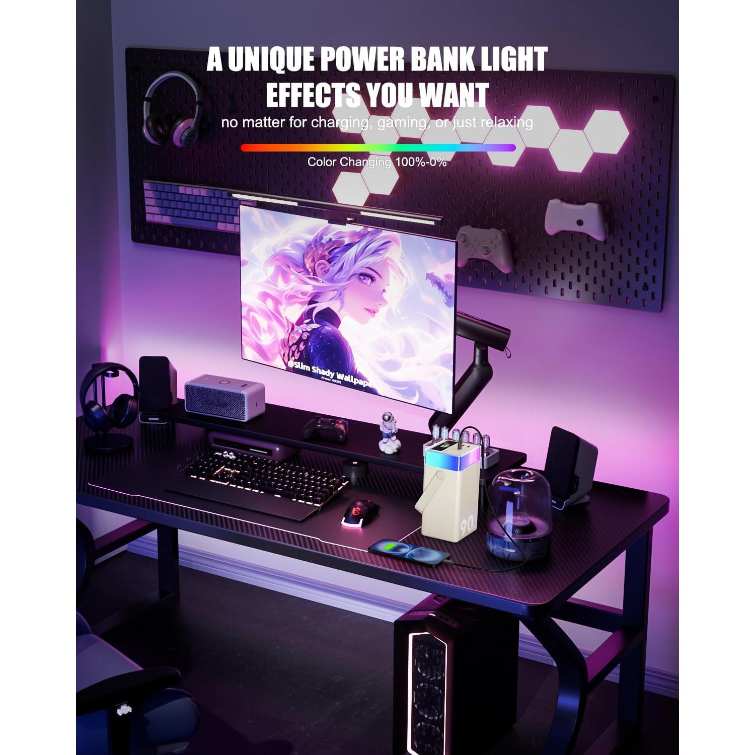 Banco de Energía 90000mAh SHENZHEN Carga Rápida 35W 6 Puertos