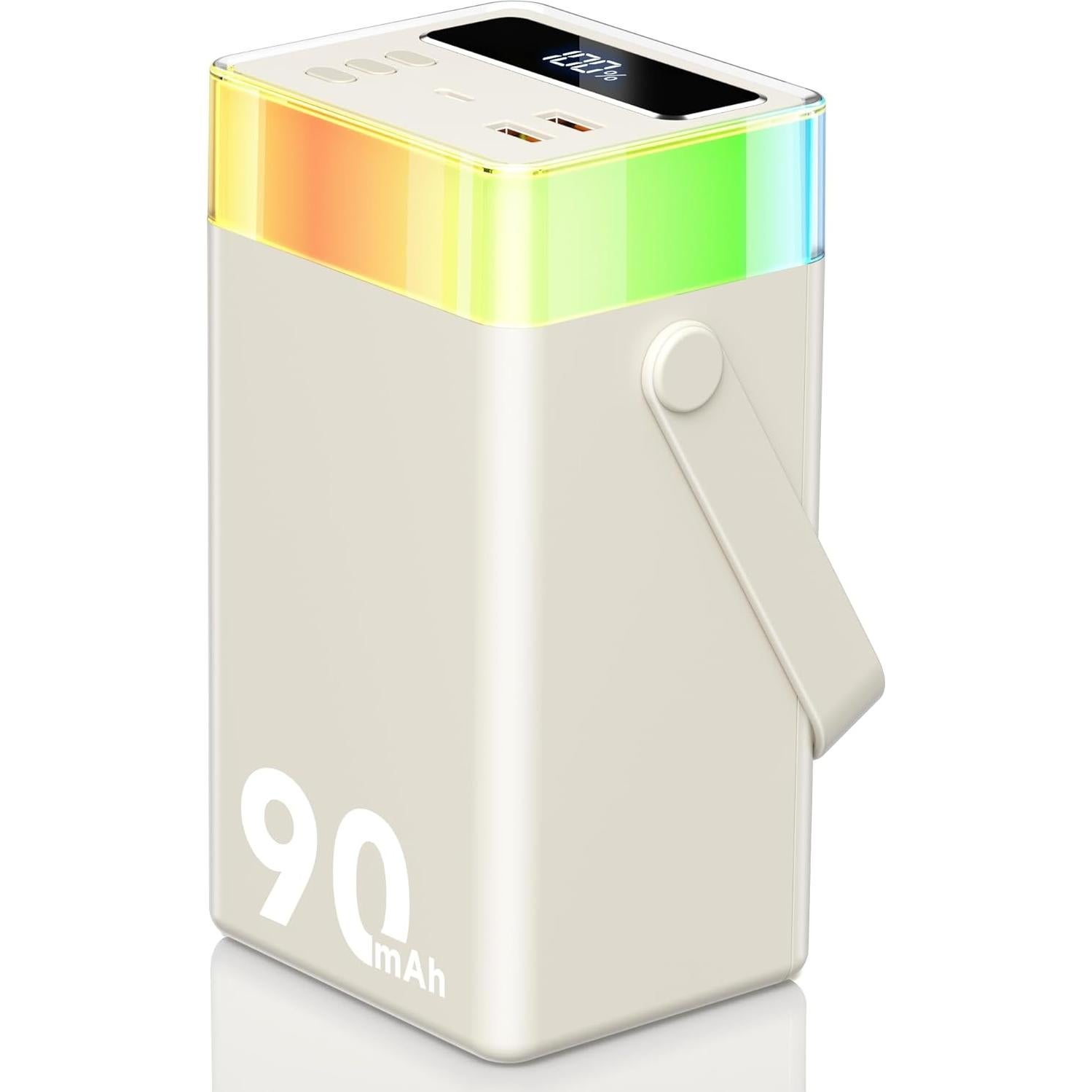 Banco de Energía 90000mAh SHENZHEN Carga Rápida 35W 6 Puertos