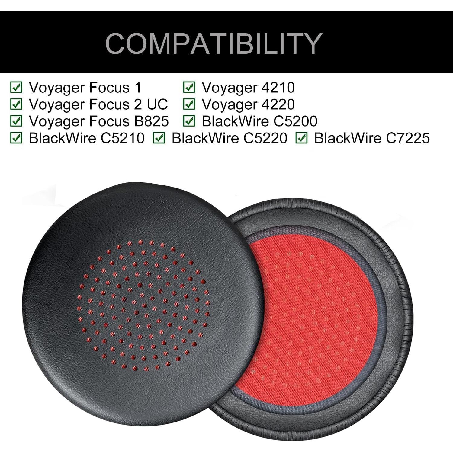 Cubiertas de Almohadillas de Reemplazo UOWGA para Plantronics Voyager Focus