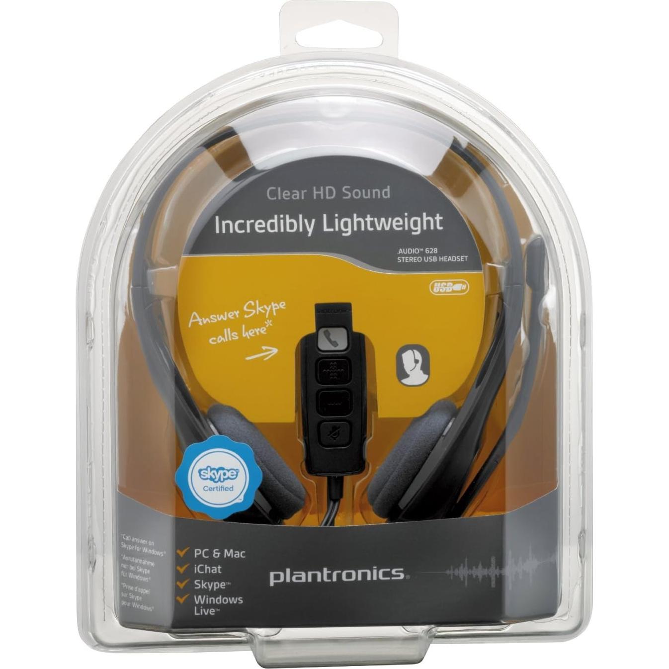 Auricular Plantronics .Audio 628 con Cancelación de Ruido