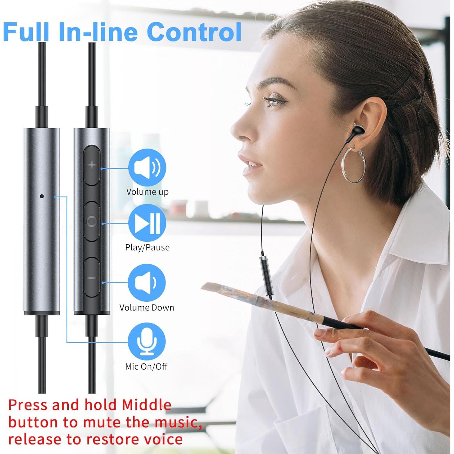 Auriculares USB AIAUXAI con micrófono y cancelación de ruido