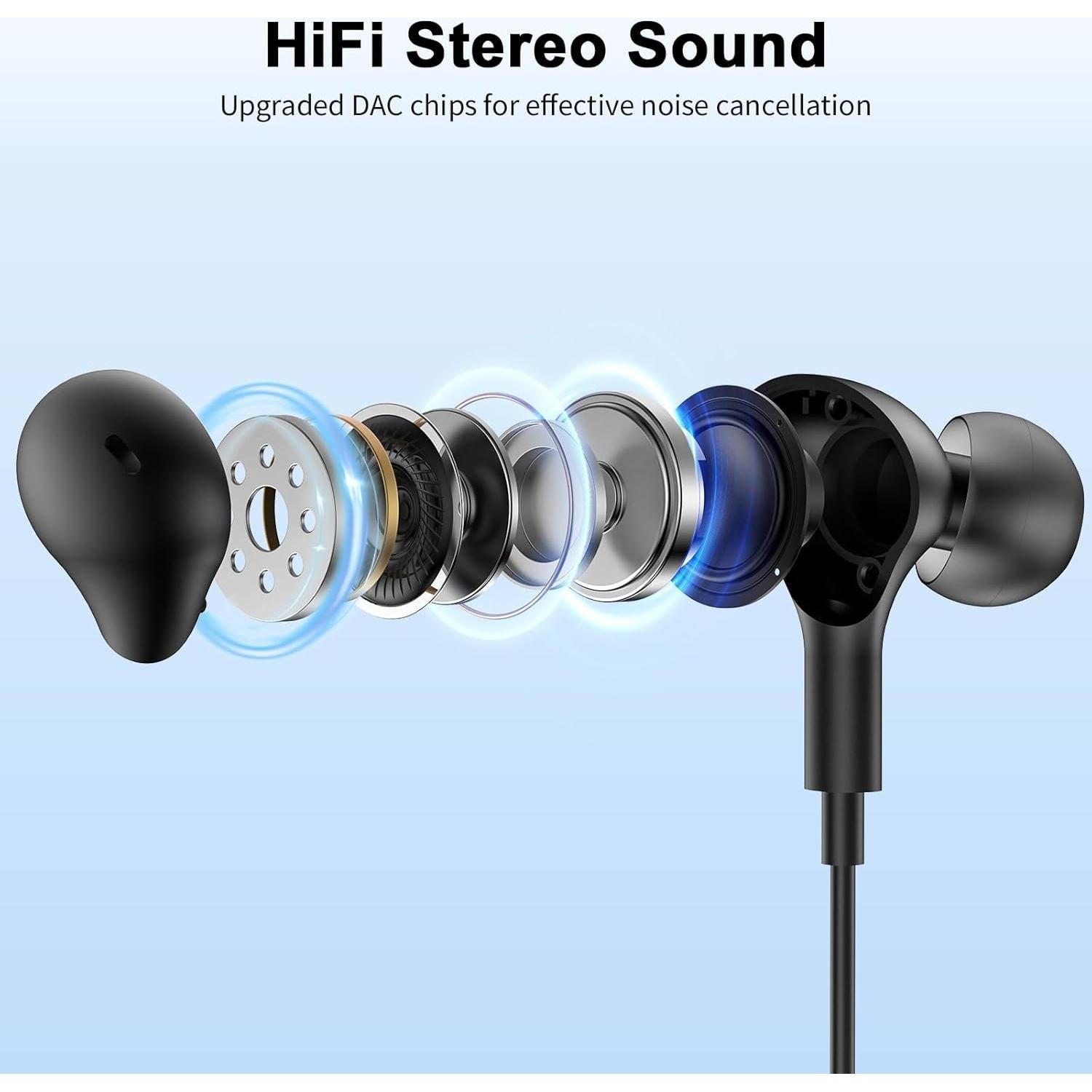 Auriculares USB AIAUXAI con micrófono y cancelación de ruido