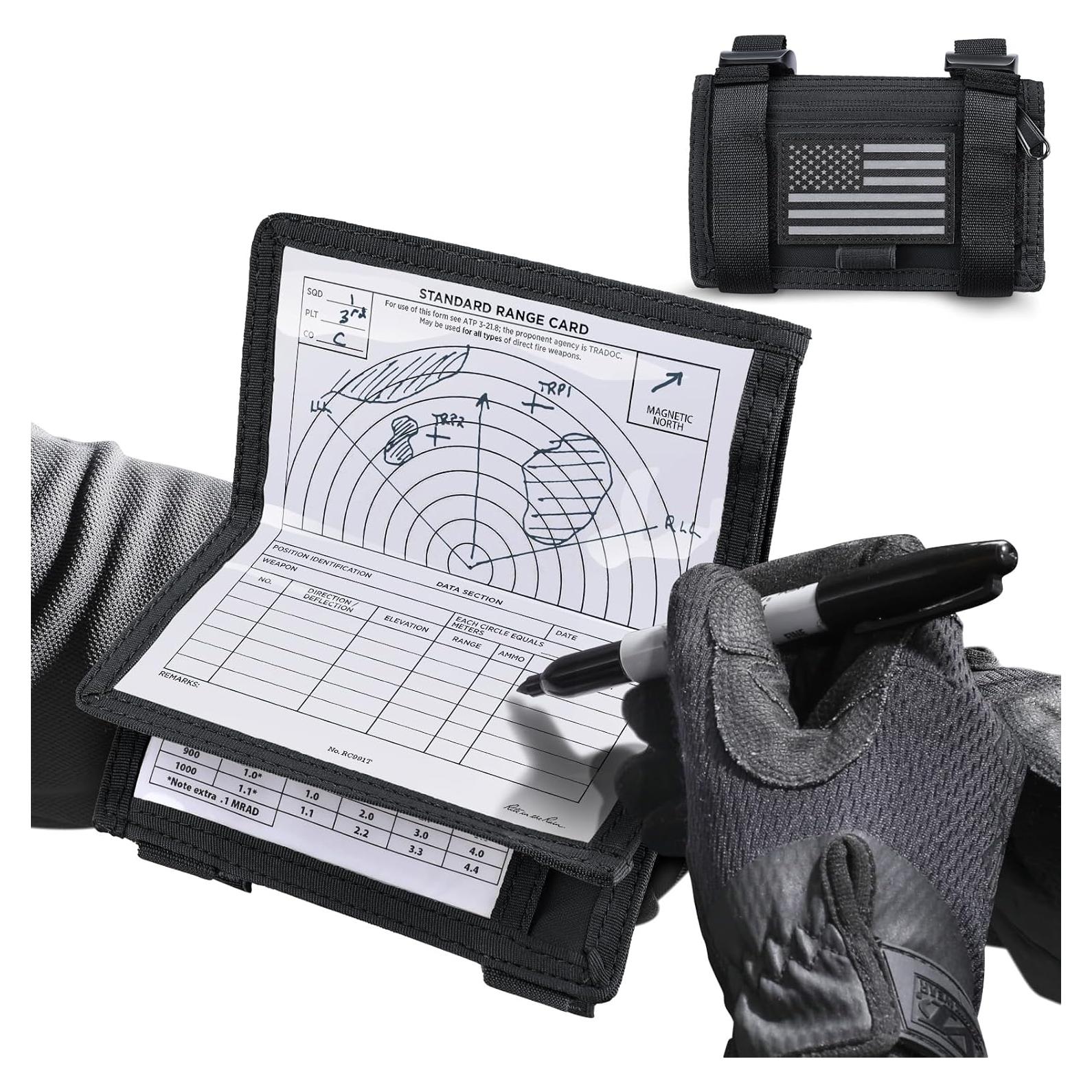 Funda de Mapa Táctica LIVANS Negra para Brazo - 3 Bolsillos