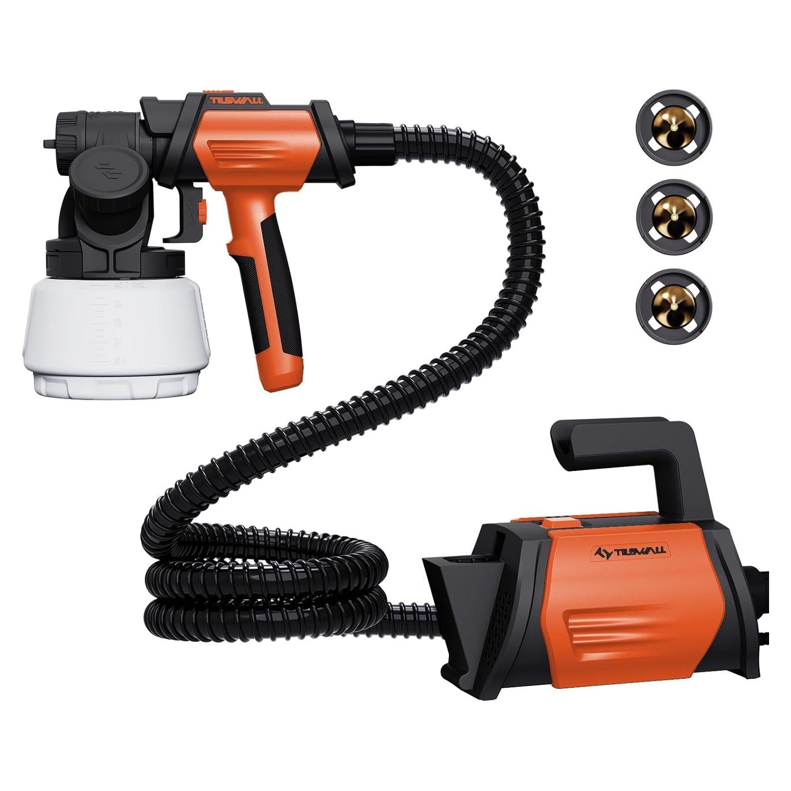 Pulverizador de Pintura Tilswall Shark 800W 1300ml 4 Boquillas