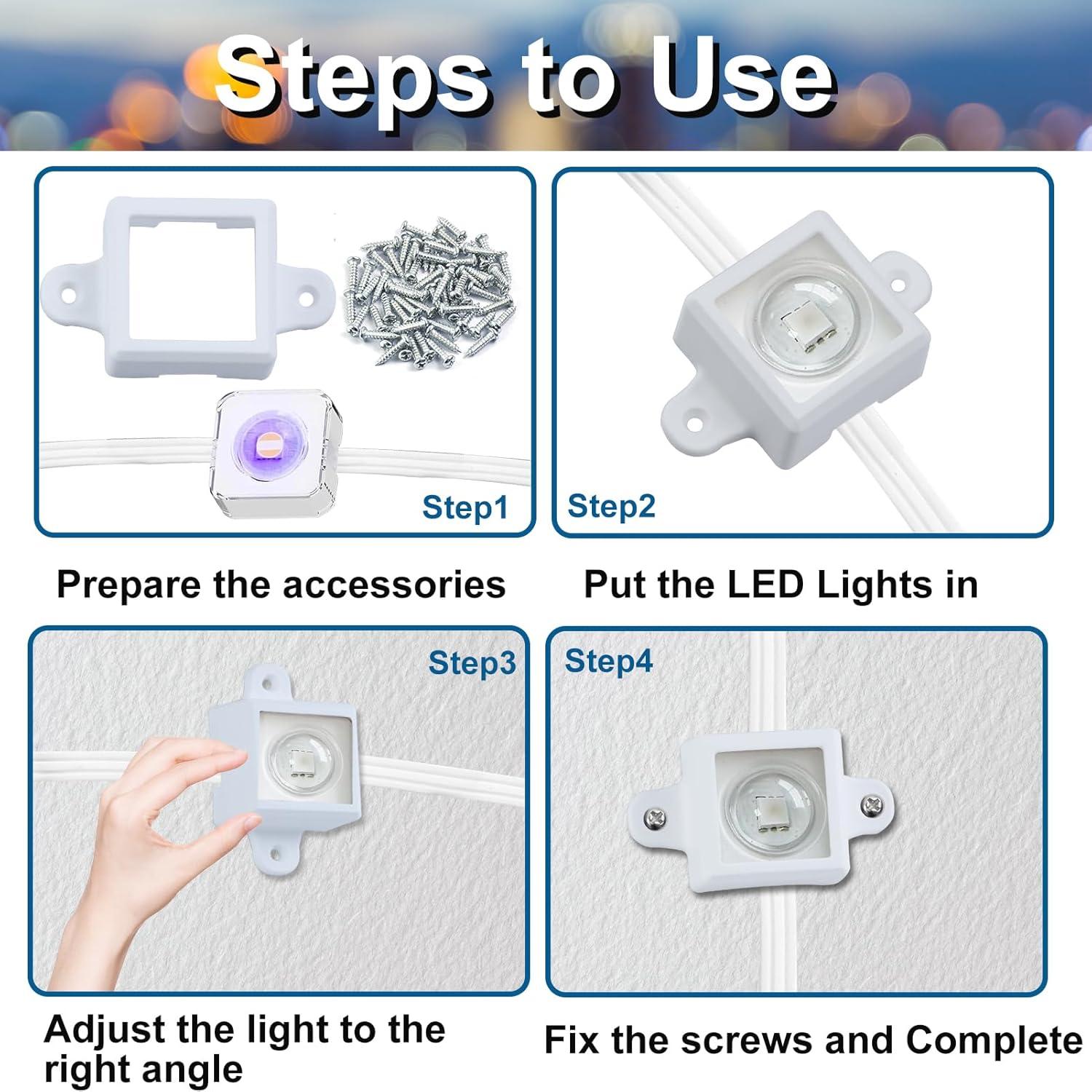 Juego de 36 Soportes de Montaje para Luces Govee H705