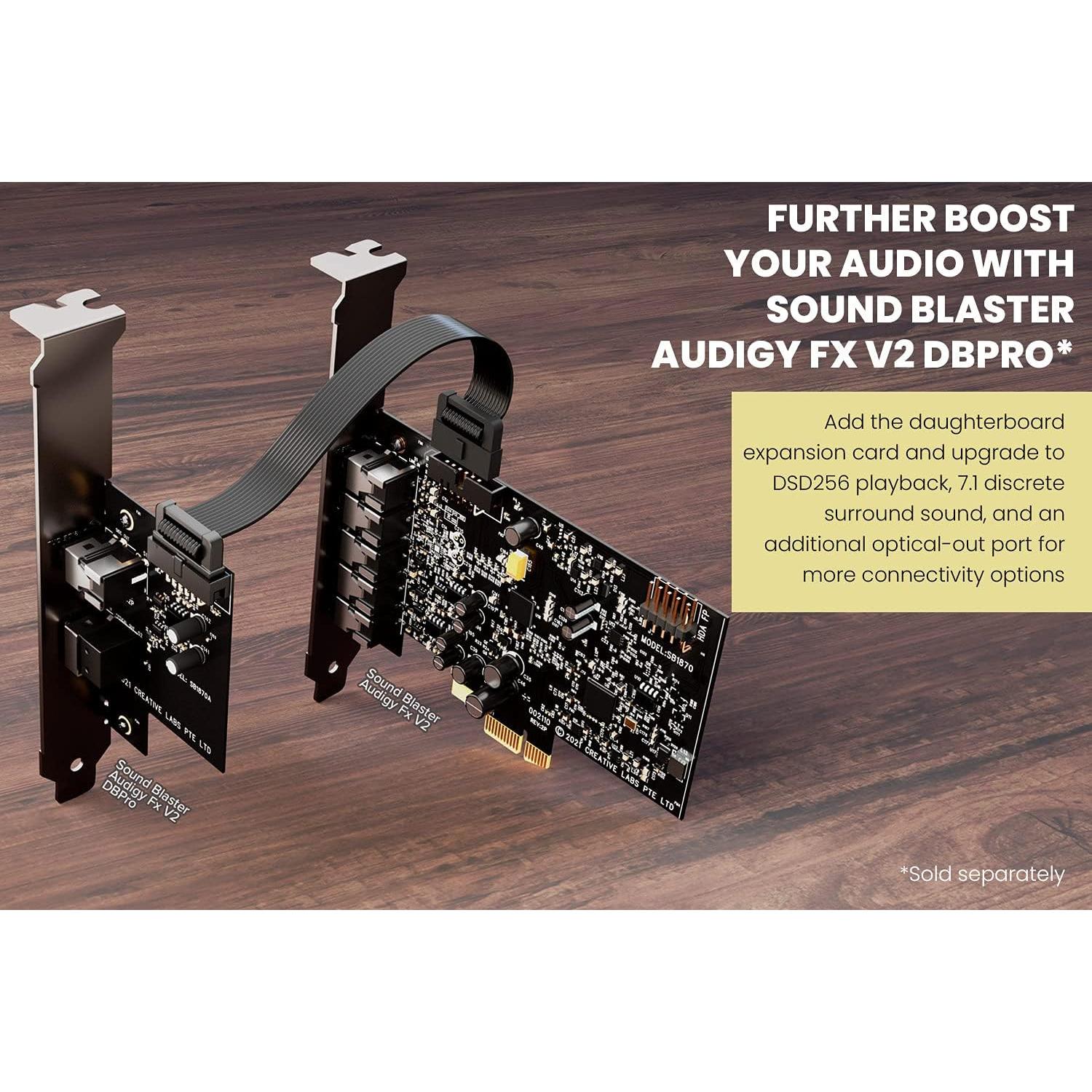 Tarjeta de Sonido PCI-E Creative Blaster Audigy FX V2