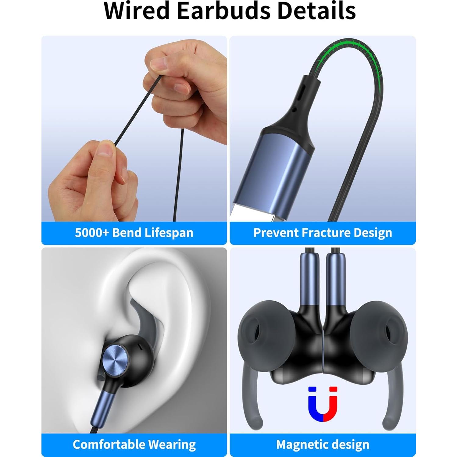 Auriculares USB AIAUXAI con micrófono, 2.3m, cancelación ruido