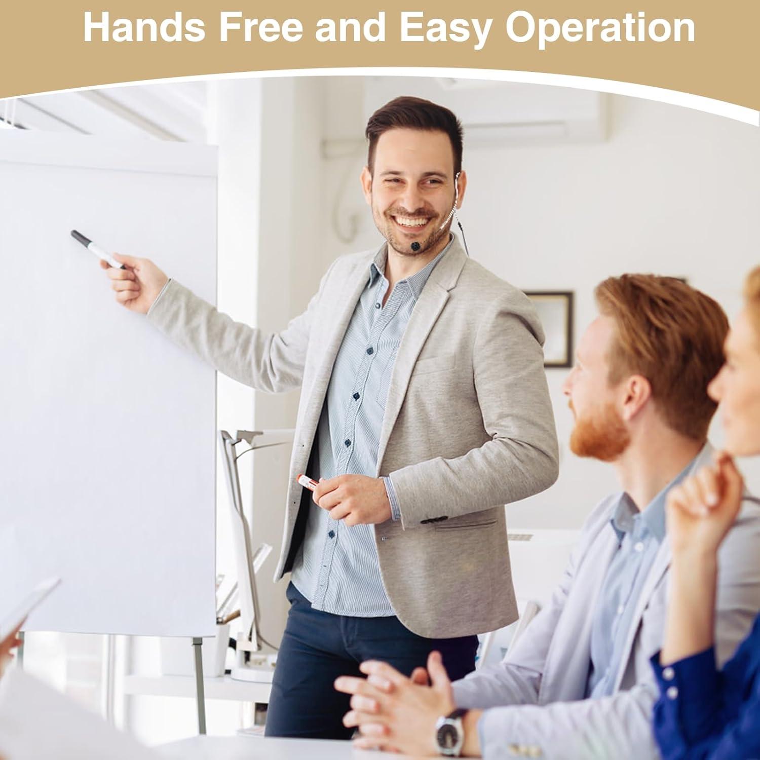 Paquete de 2 Micrófonos de Diadema Teekooee Mini XLR Negro