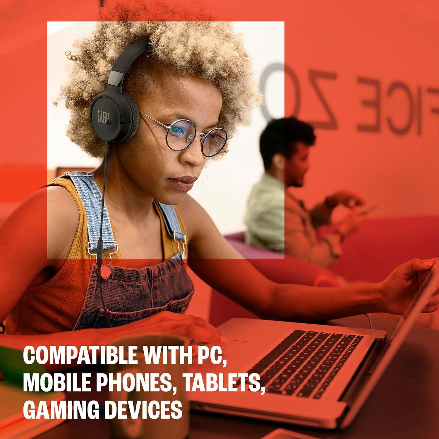 Auriculares JBL Tune 520C USB-C sobre la oreja - Púrpura