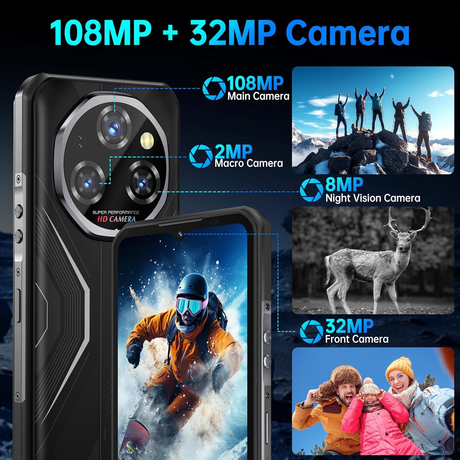 OUKITEL WP55 5G Teléfono Resistente 11000mAh 36GB+256GB