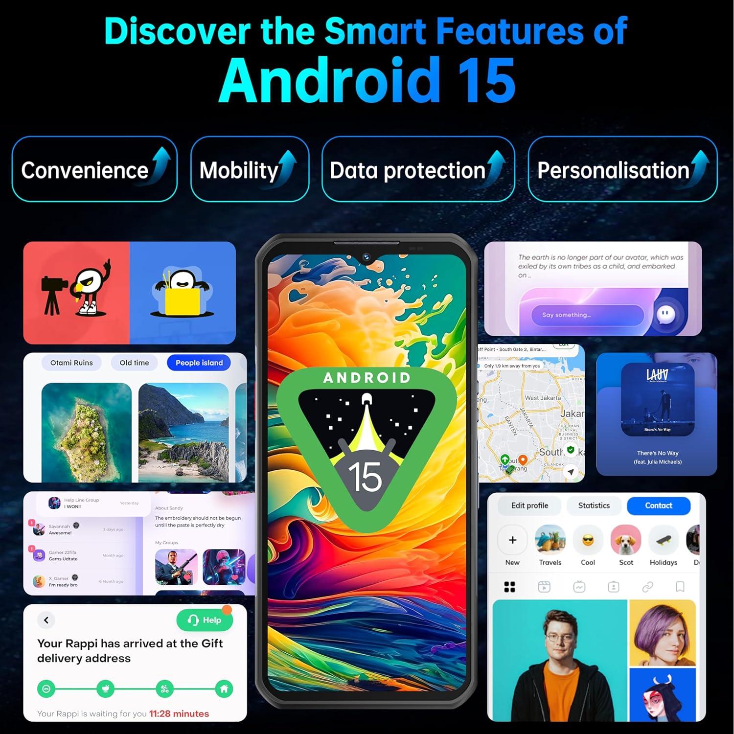OUKITEL WP55 5G Teléfono Resistente 11000mAh 36GB+256GB