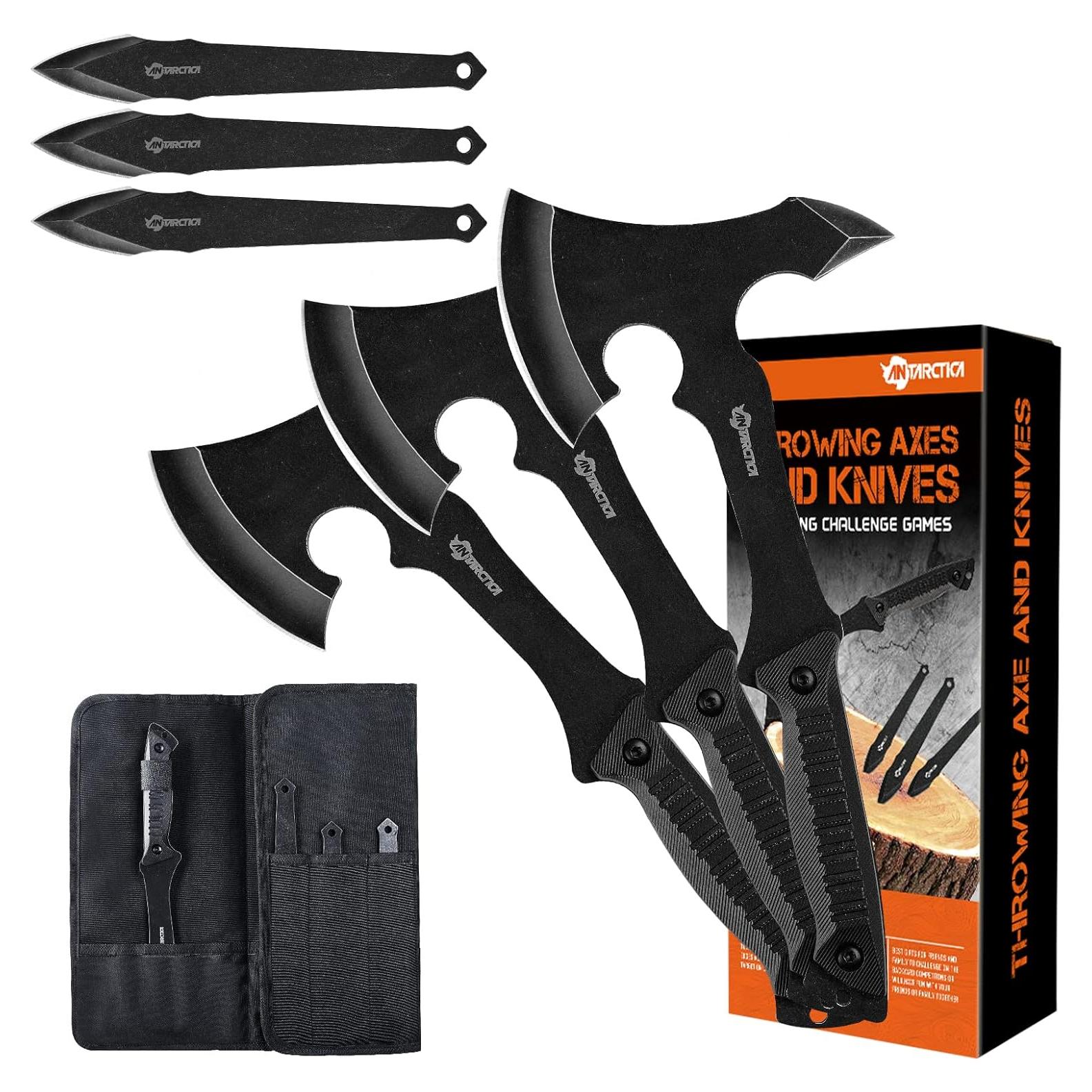 Juego de Hachas de Lanzamiento ANTARCTICA 28 cm Acero Inoxidable