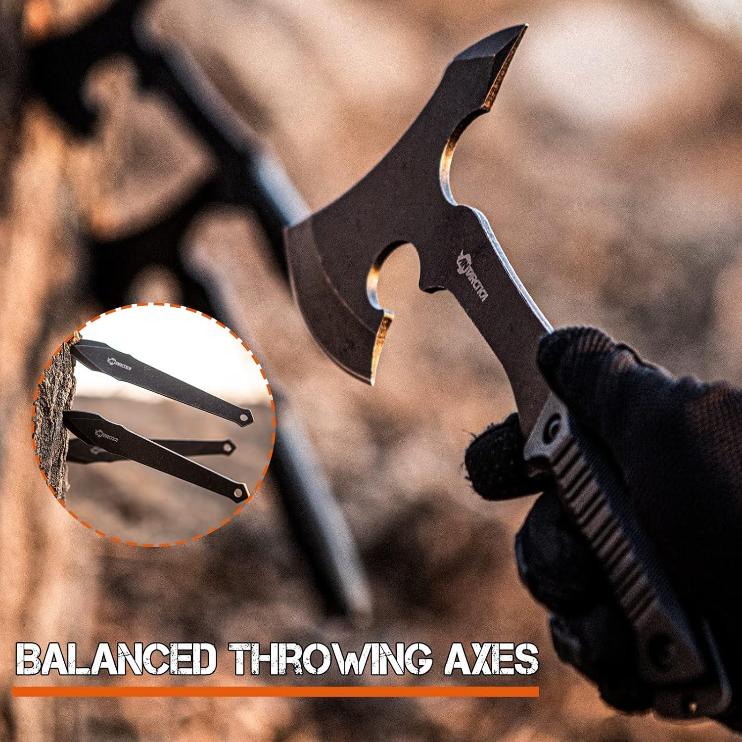 Juego de Hachas de Lanzamiento ANTARCTICA 28 cm Acero Inoxidable