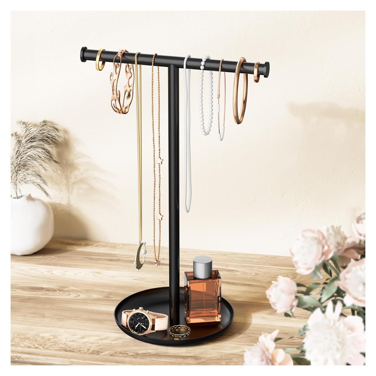 Soporte Organizador de Joyería Jasopaco Negro 32 cm