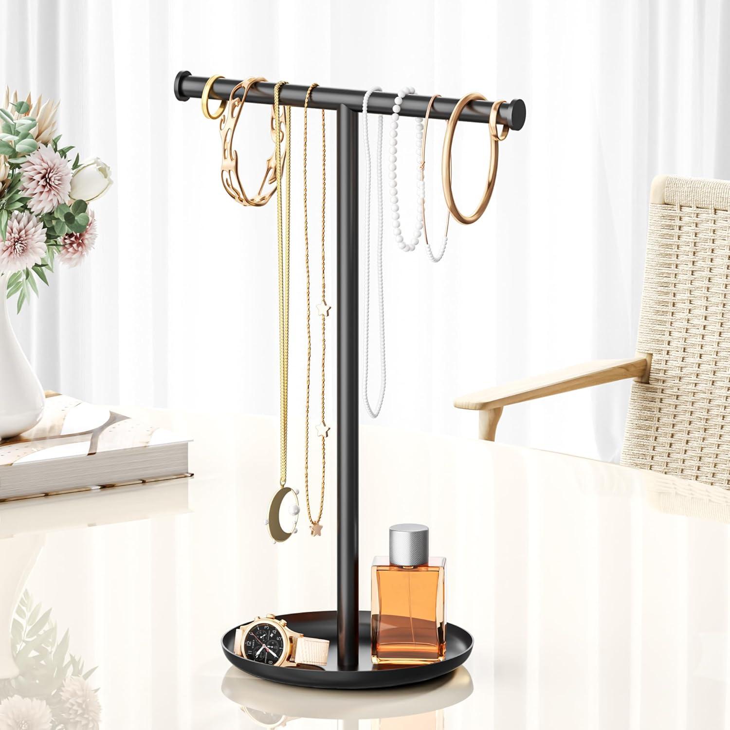 Soporte Organizador de Joyería Jasopaco Negro 32 cm