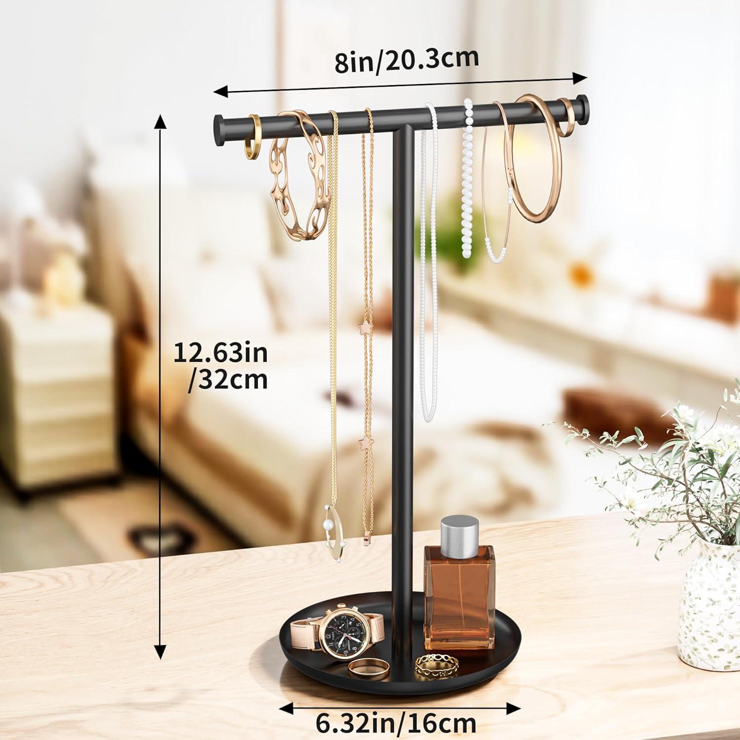 Soporte Organizador de Joyería Jasopaco Negro 32 cm