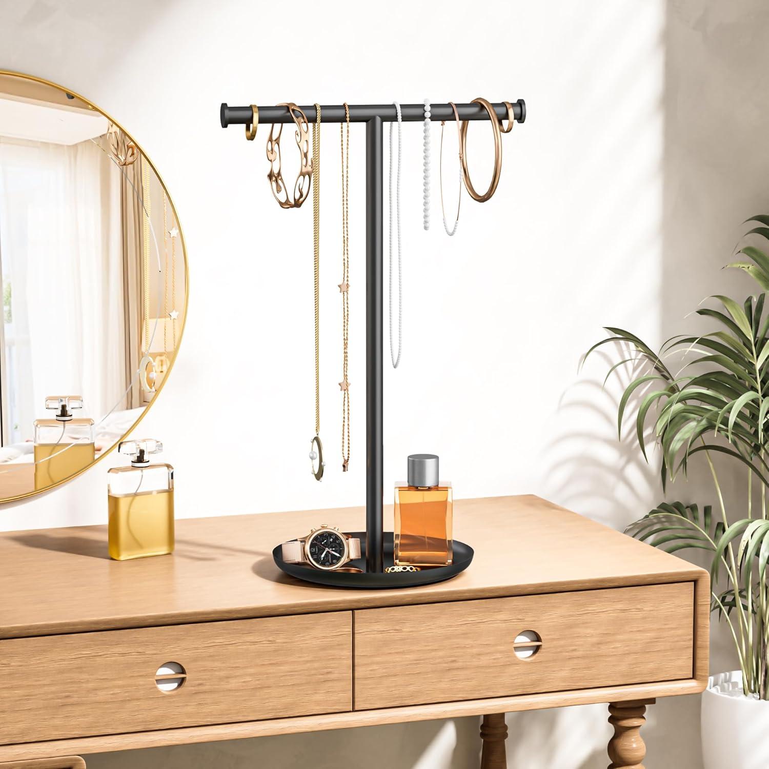 Soporte Organizador de Joyería Jasopaco Negro 32 cm