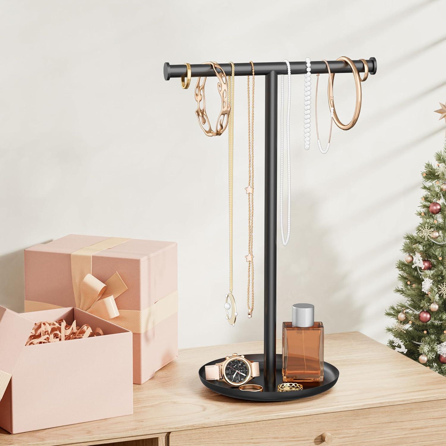 Soporte Organizador de Joyería Jasopaco Negro 32 cm