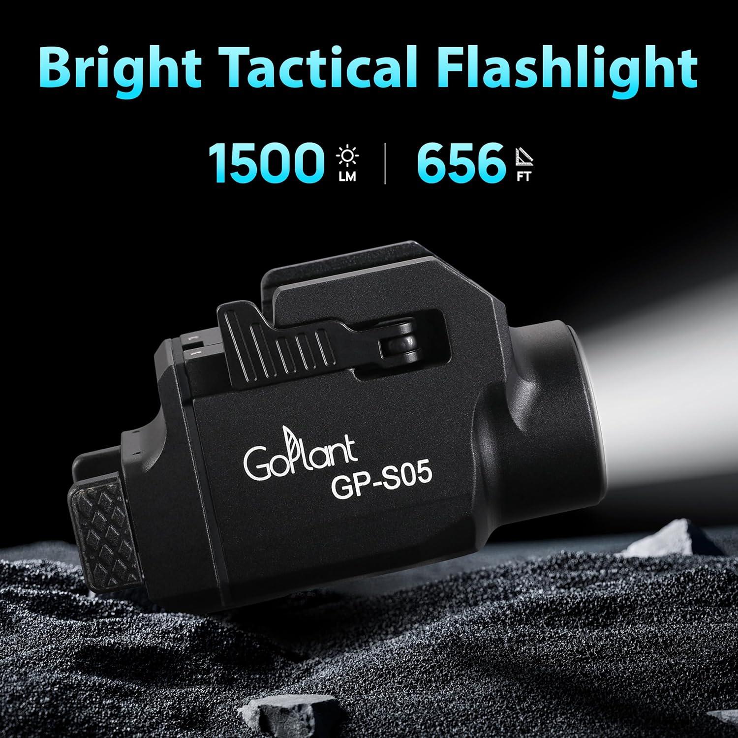 Linterna Táctica Compacta GOPLANT GP-S05 1500 Lúmenes LED