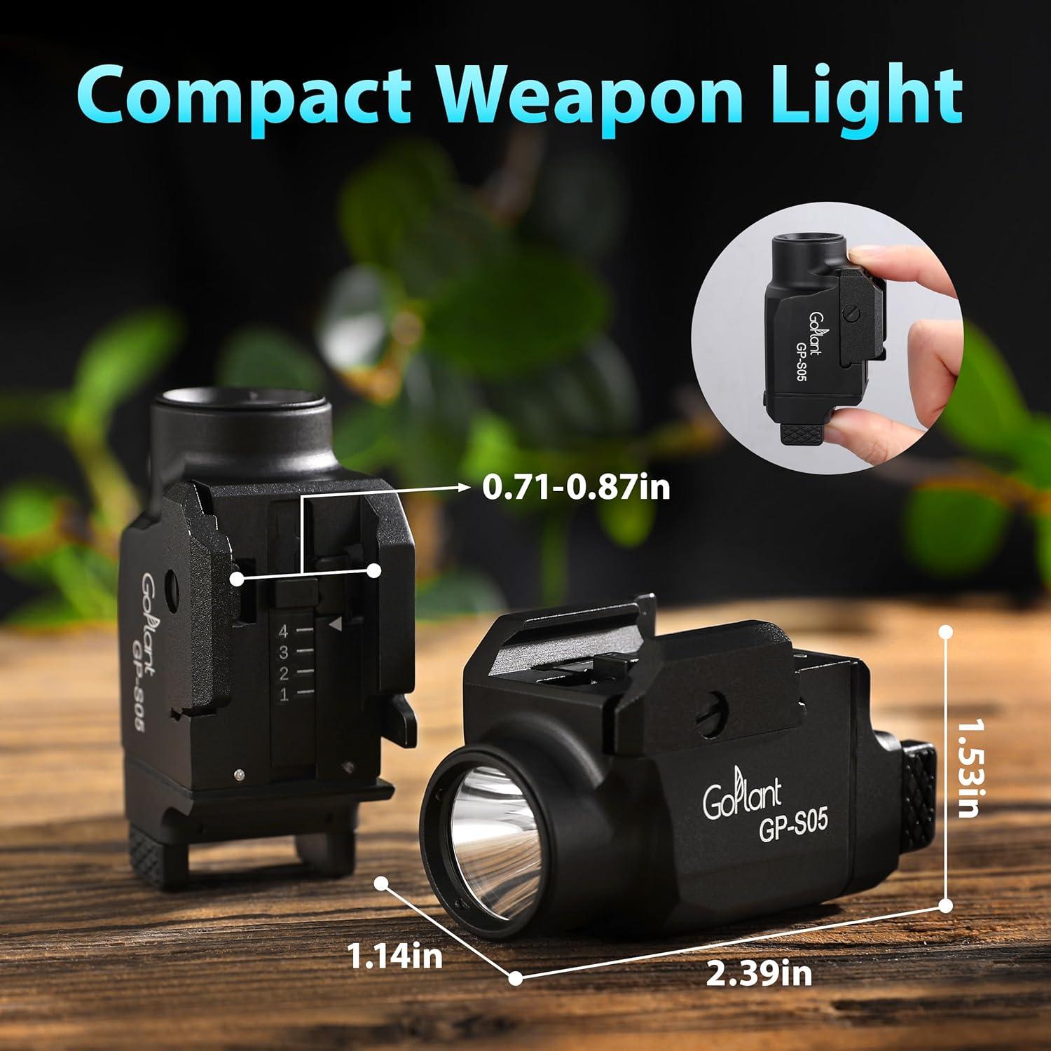 Linterna Táctica Compacta GOPLANT GP-S05 1500 Lúmenes LED