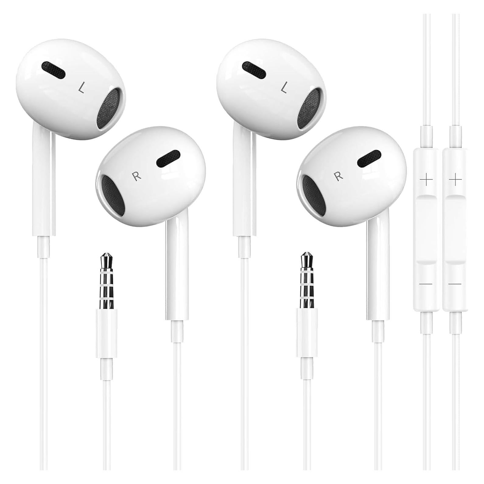 Paquete de 2 Auriculares con Cable Nimizo 3.5mm para iPhone