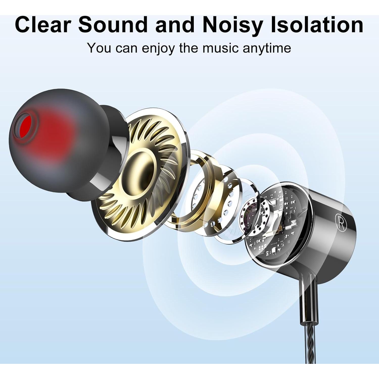 Paquete de 3 Auriculares In-Ear AESIGN ME978 con Micrófono