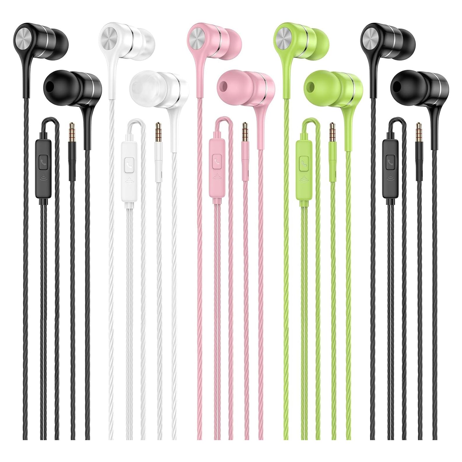 Auriculares Intrauditivos LWZCAM EJ-A2, 5 Unidades, 3.5mm