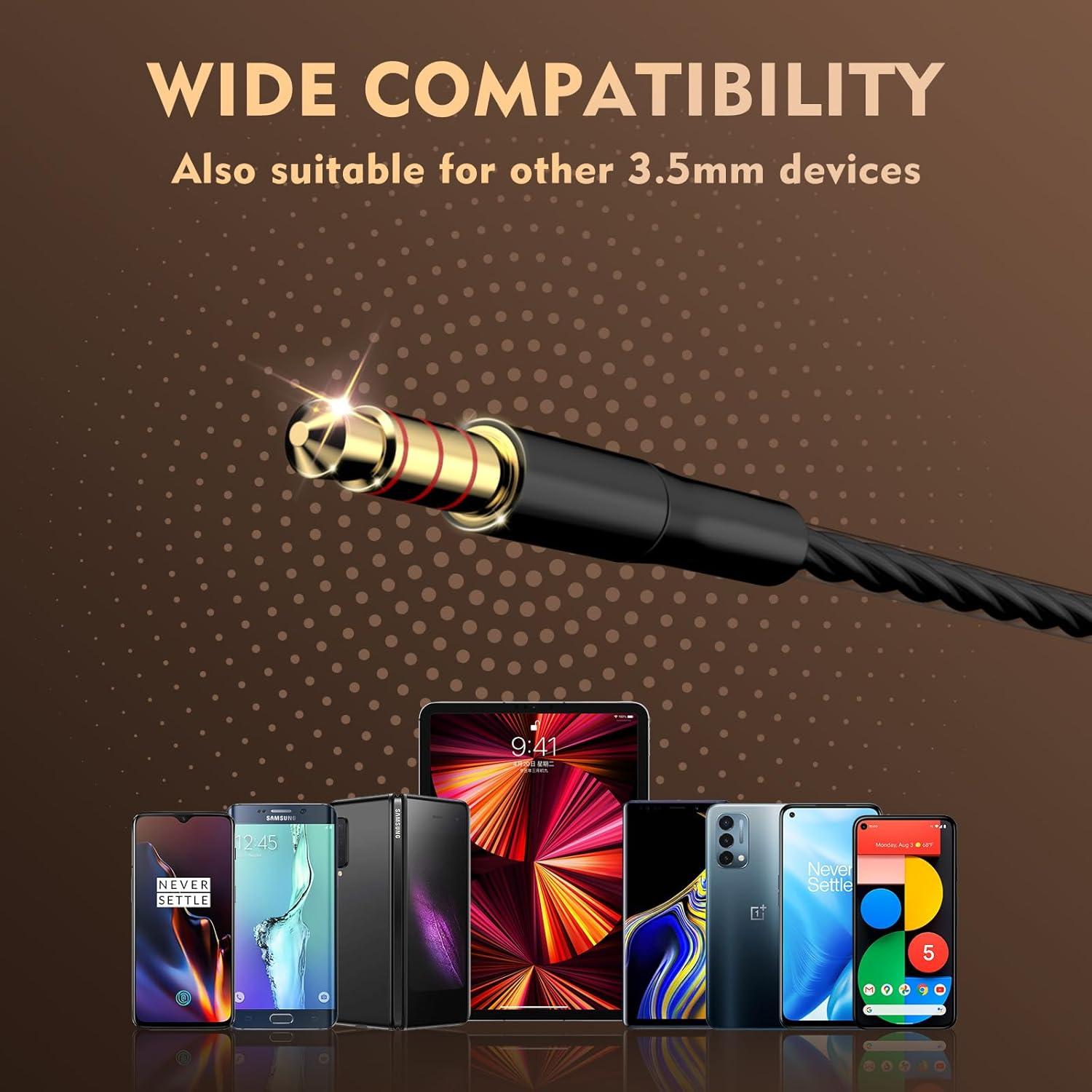 Auriculares Intrauditivos LWZCAM EJ-A2, 5 Unidades, 3.5mm