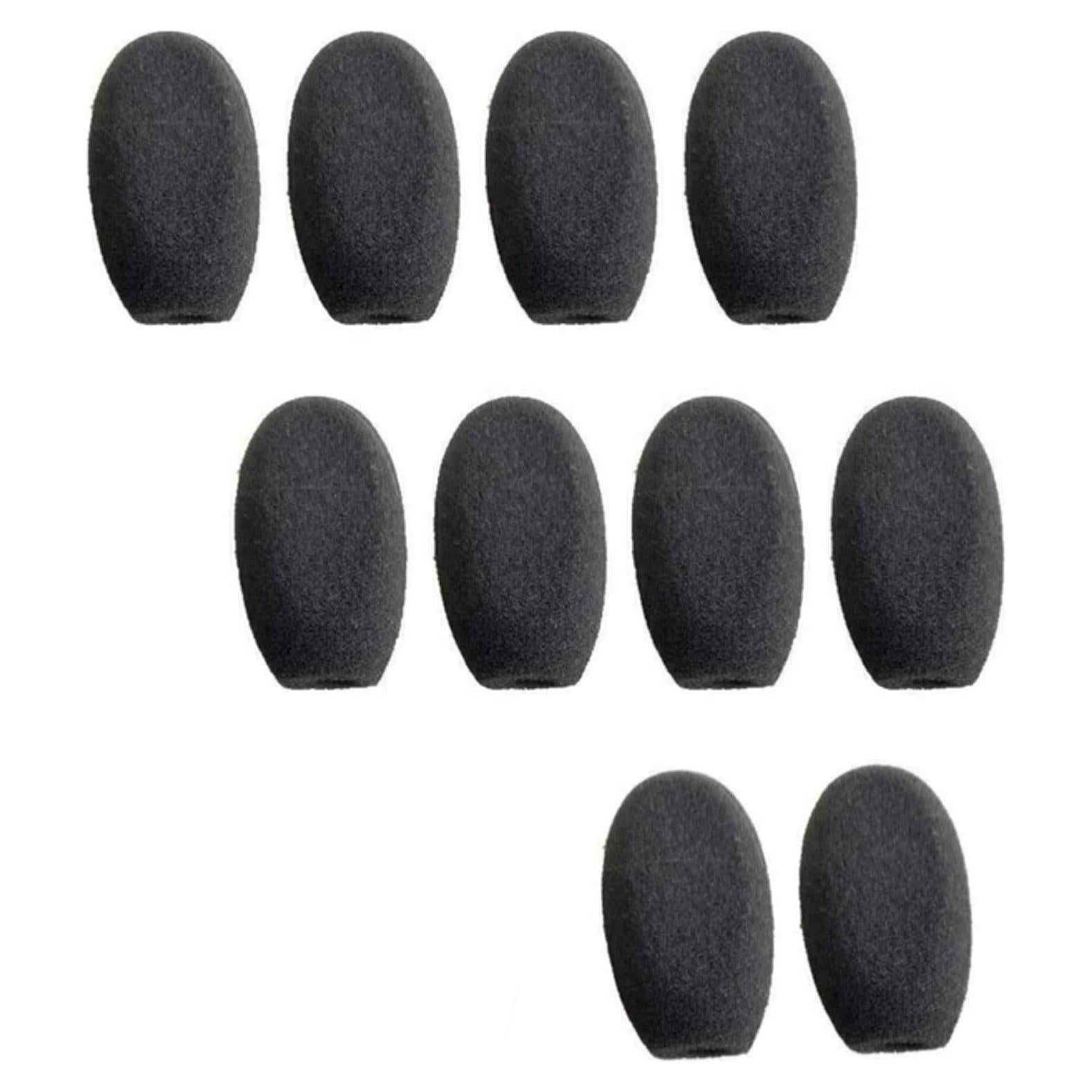 Cubiertas de espuma para micrófono Global Teck 10 unidades - Auriculares compatibles