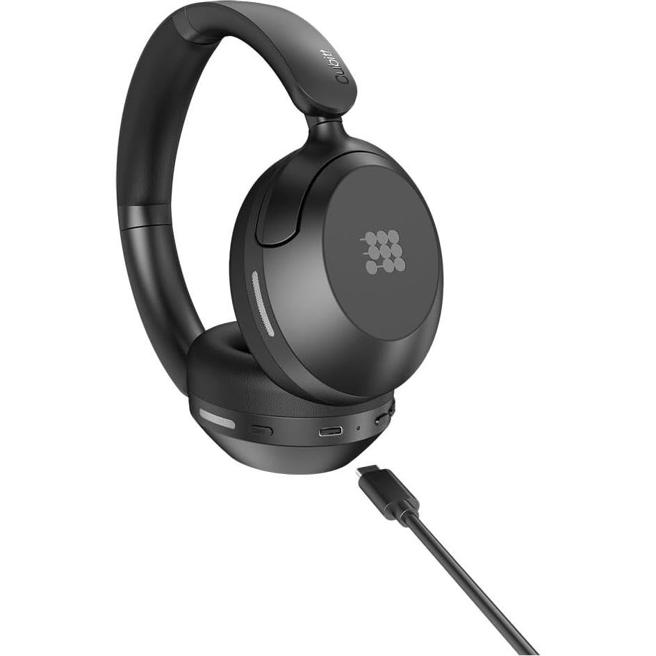 Auriculares Bluetooth Cubitt Power ANC Híbrido 60H Negro