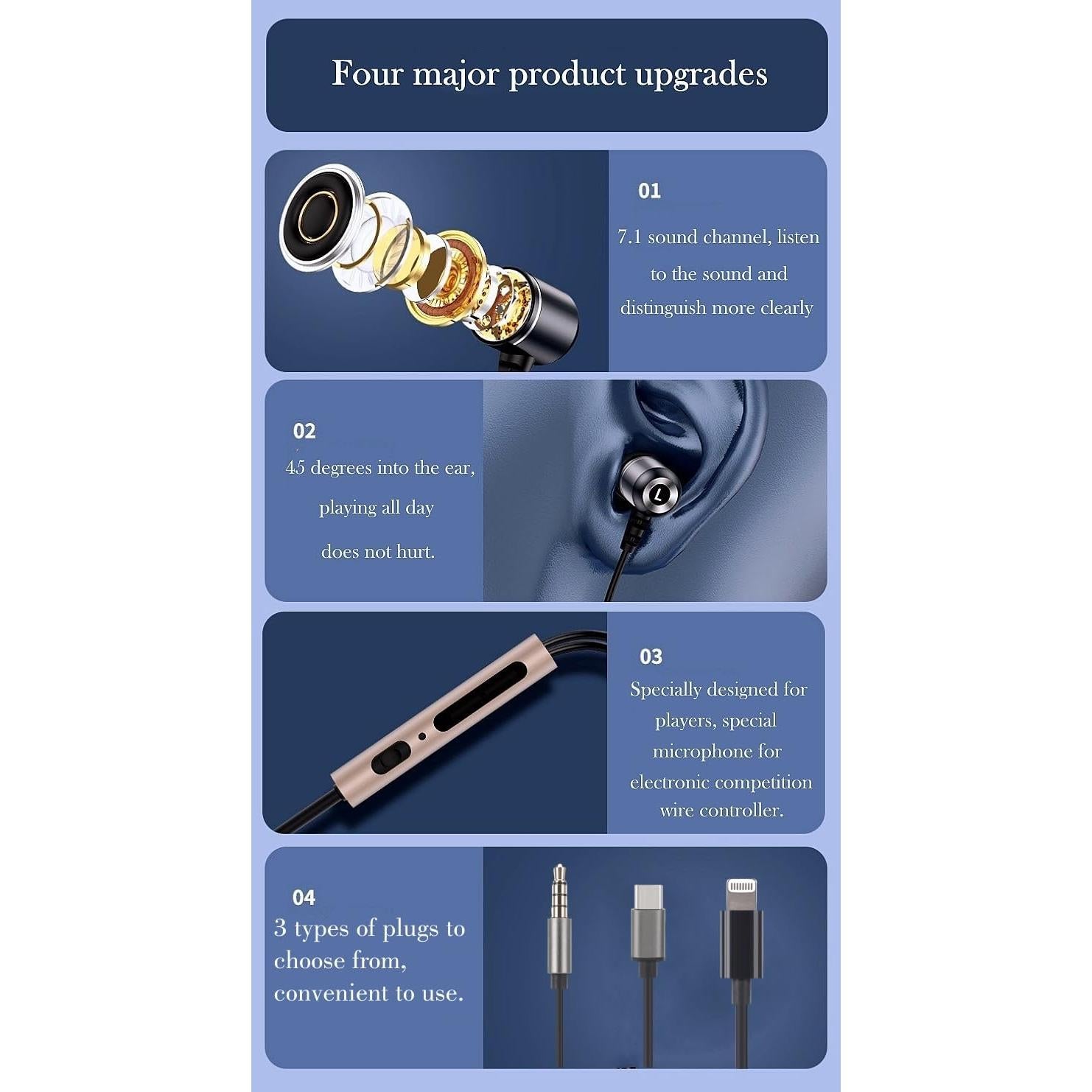 Auriculares TRON TR53 con Conexión AUX y Micrófono - Funda Incluida