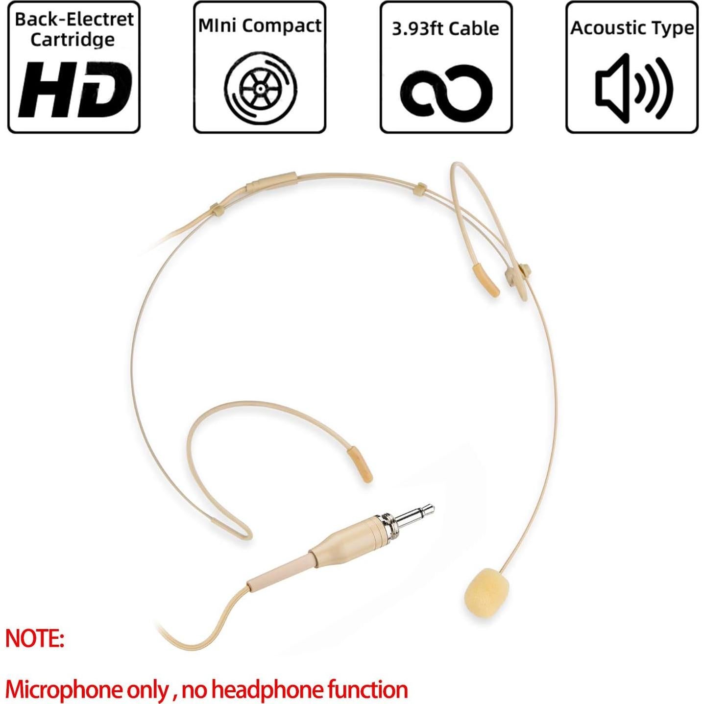 Micrófono Auricular Discreto Sujeetec SJ-1710 Beige 20g