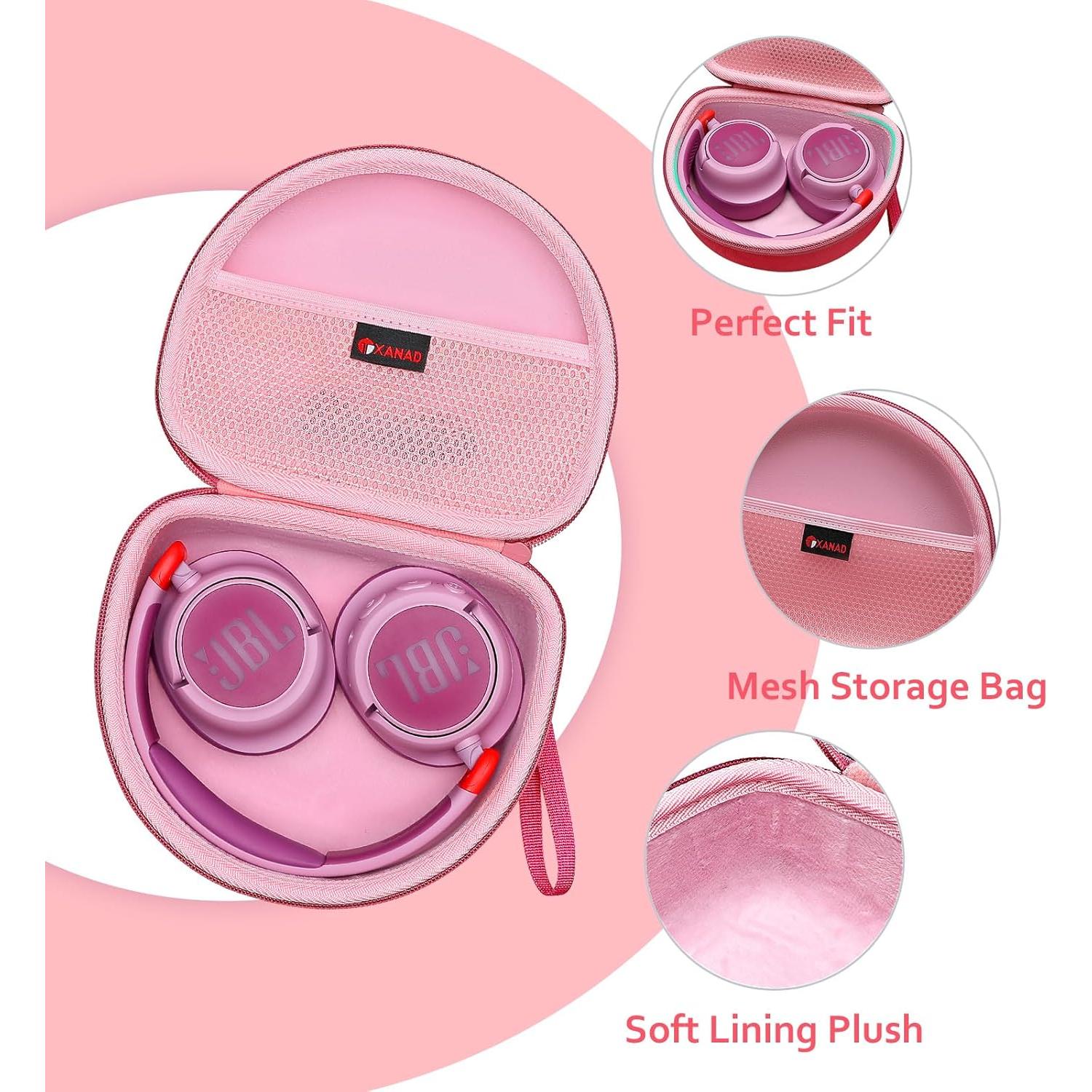 Funda Dura XANAD para Auriculares JBL Junior 470NC - Rosa