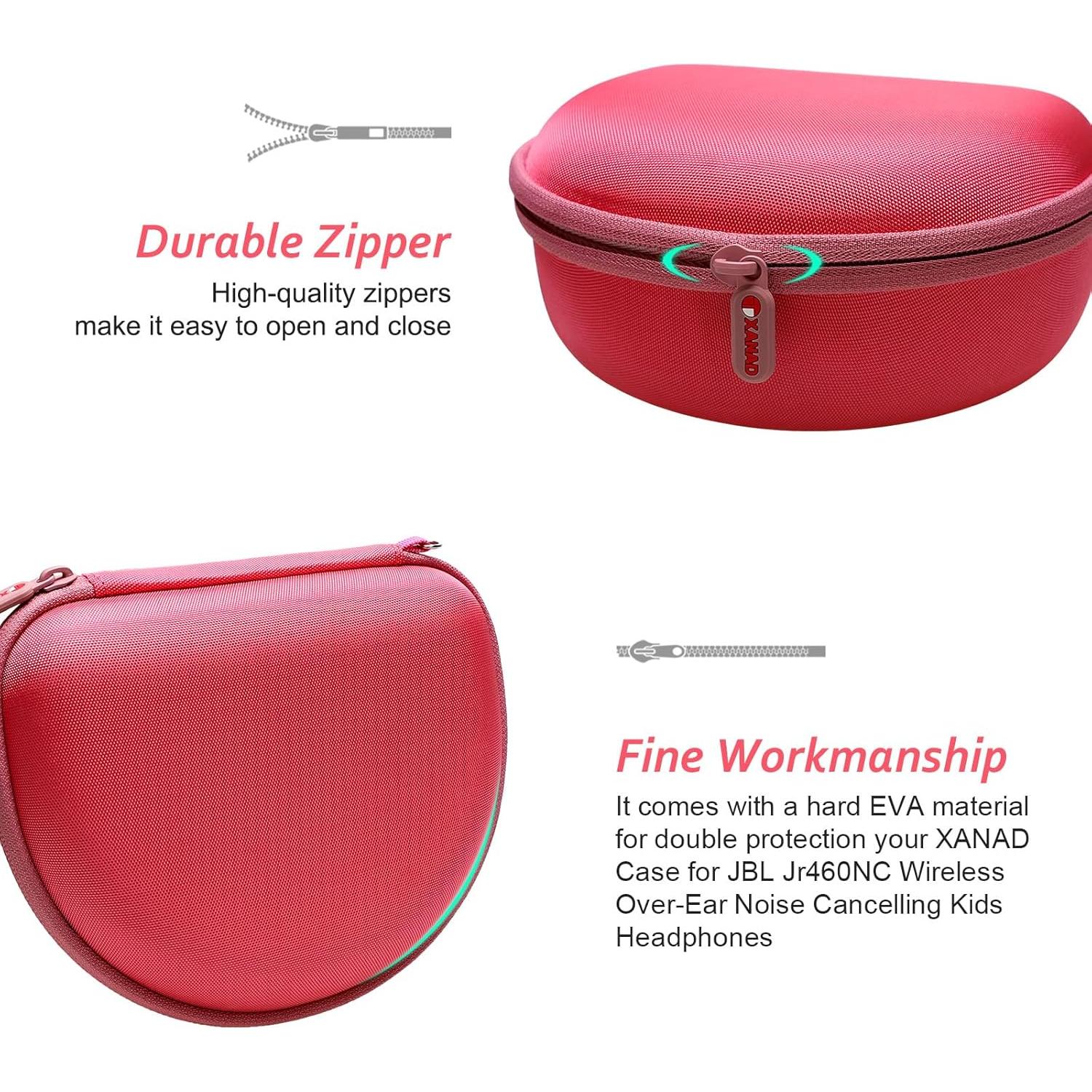 Funda Dura XANAD para Auriculares JBL Junior 470NC - Rosa