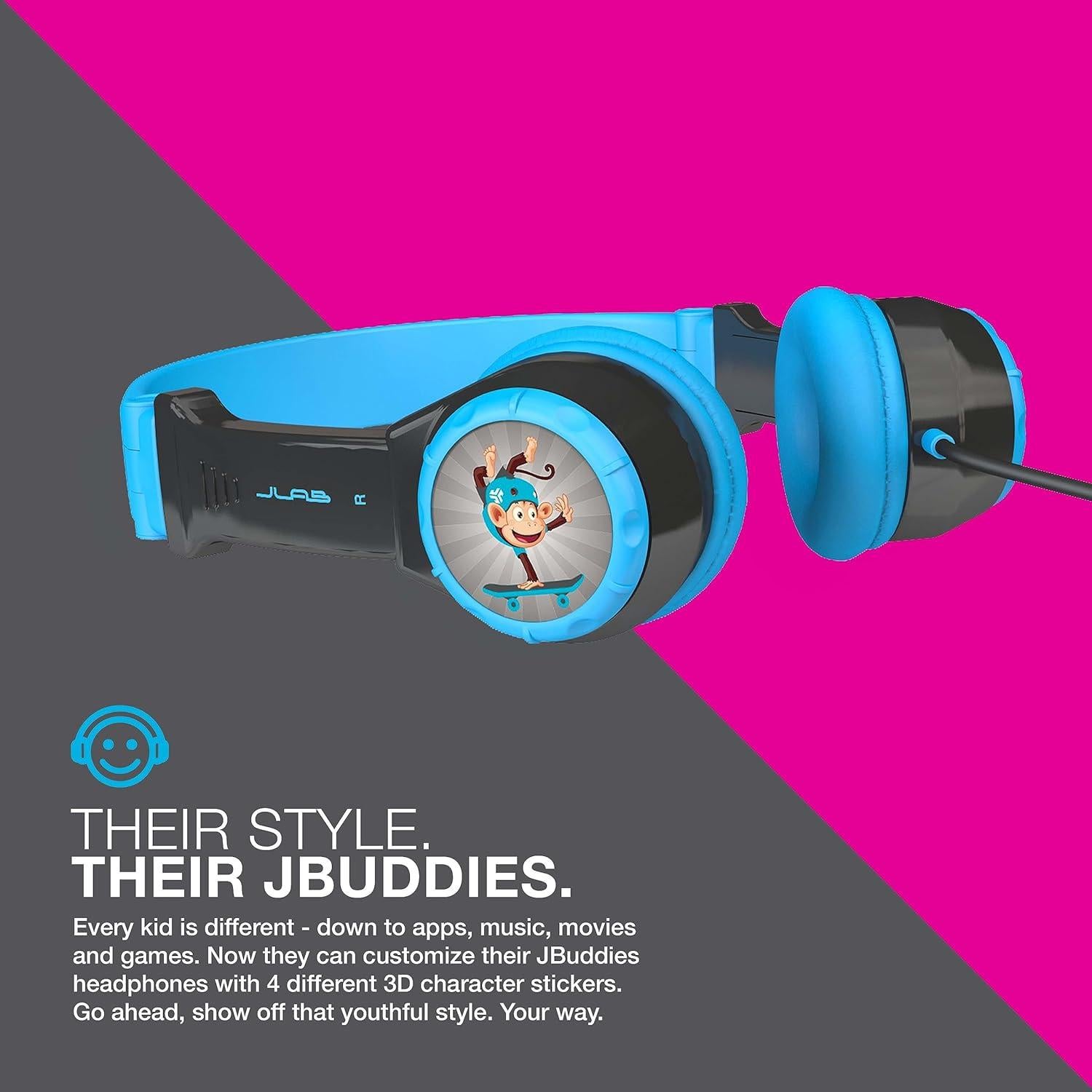 Auriculares Plegables JLab JBuddies para Niños con Limitador de Volumen